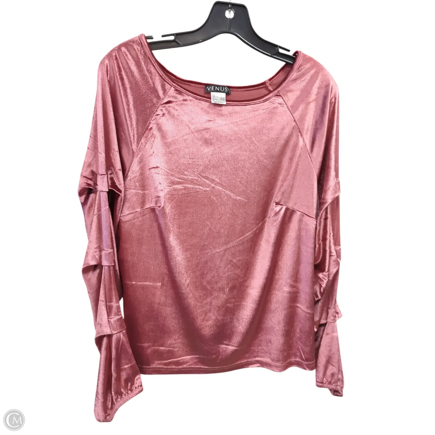 Top Long Sleeve By Venus In Pink, Size: M