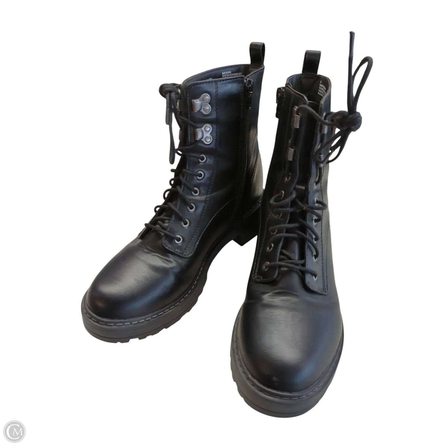 Boots Combat By Universal Thread In Black, Size: 8.5