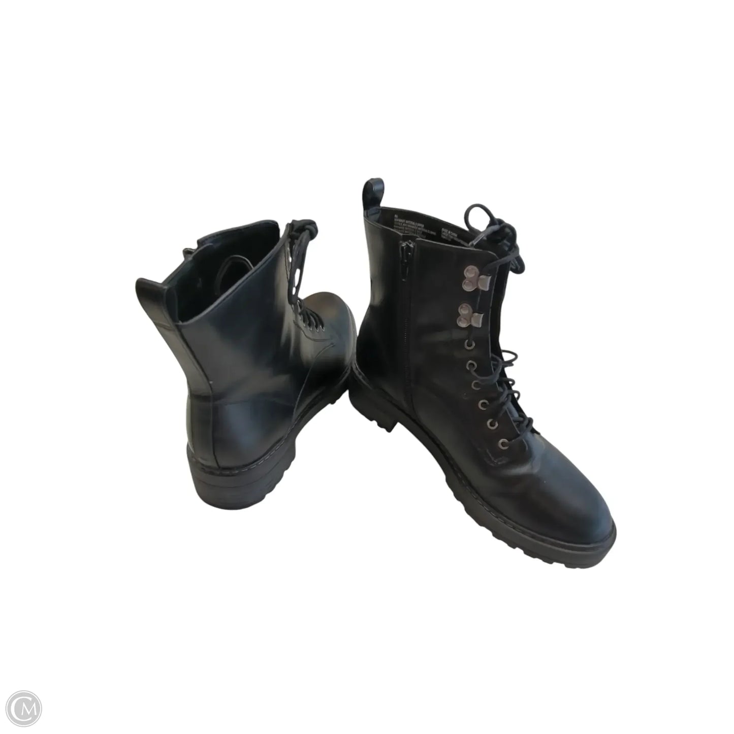 Boots Combat By Universal Thread In Black, Size: 8.5