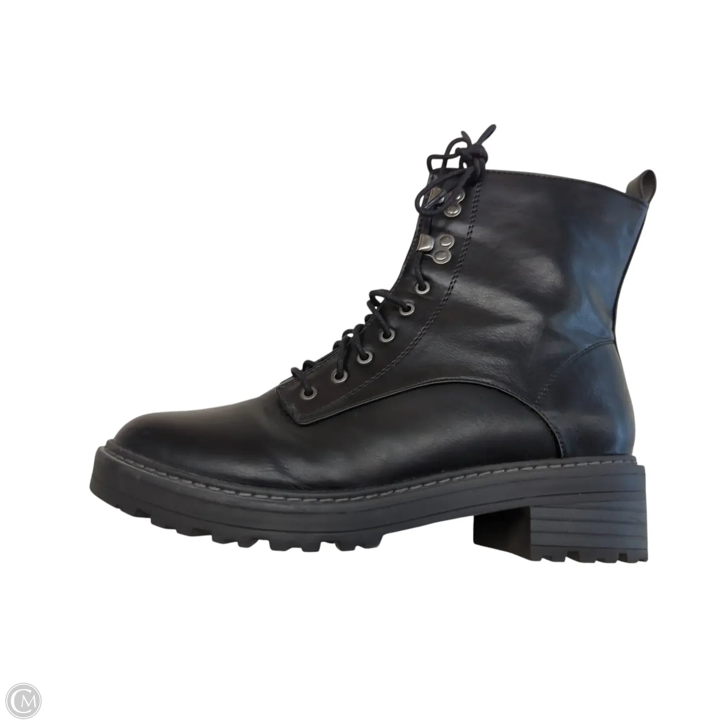 Boots Combat By Universal Thread In Black, Size: 8.5