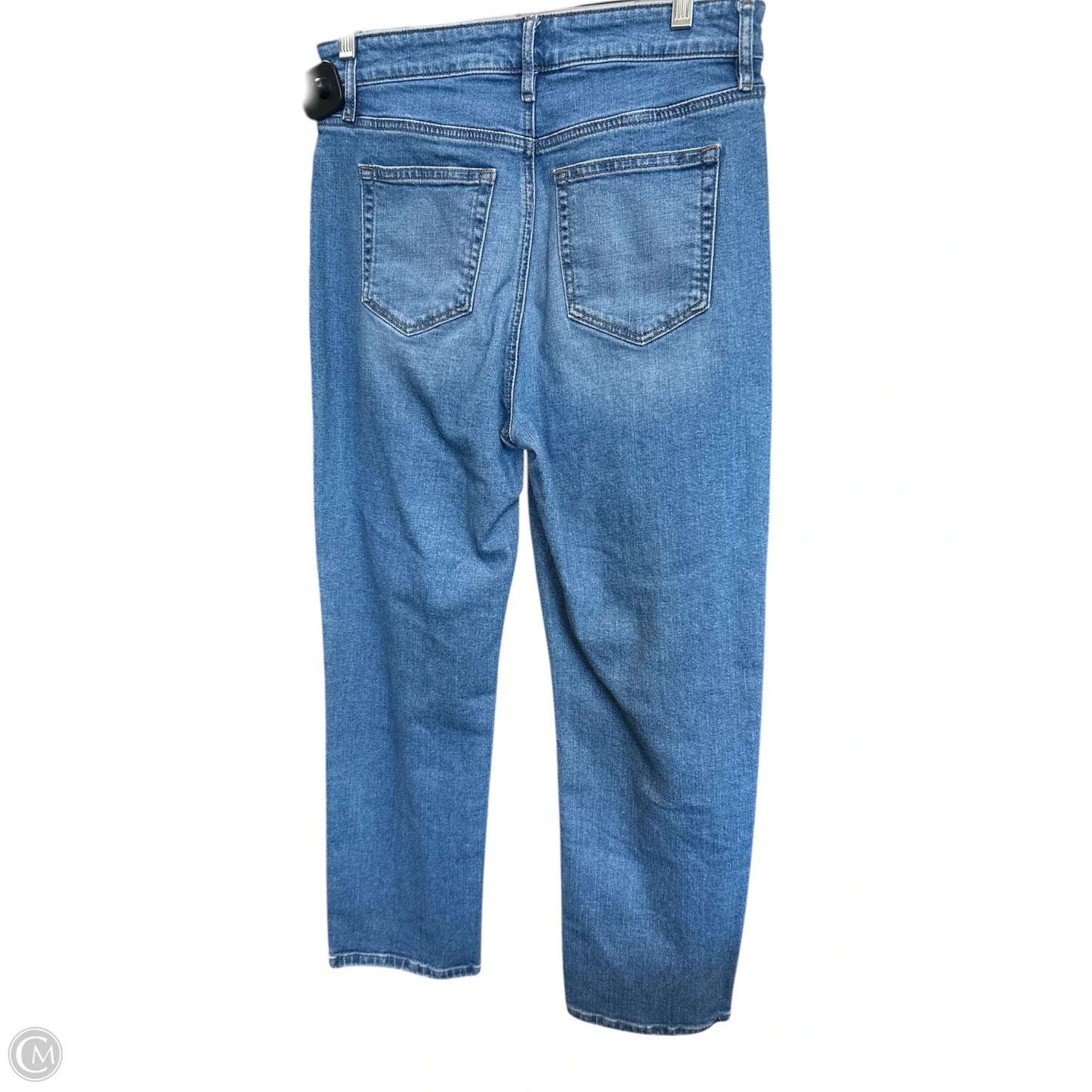 Jeans Straight By Loft In Blue Denim, Size: 4