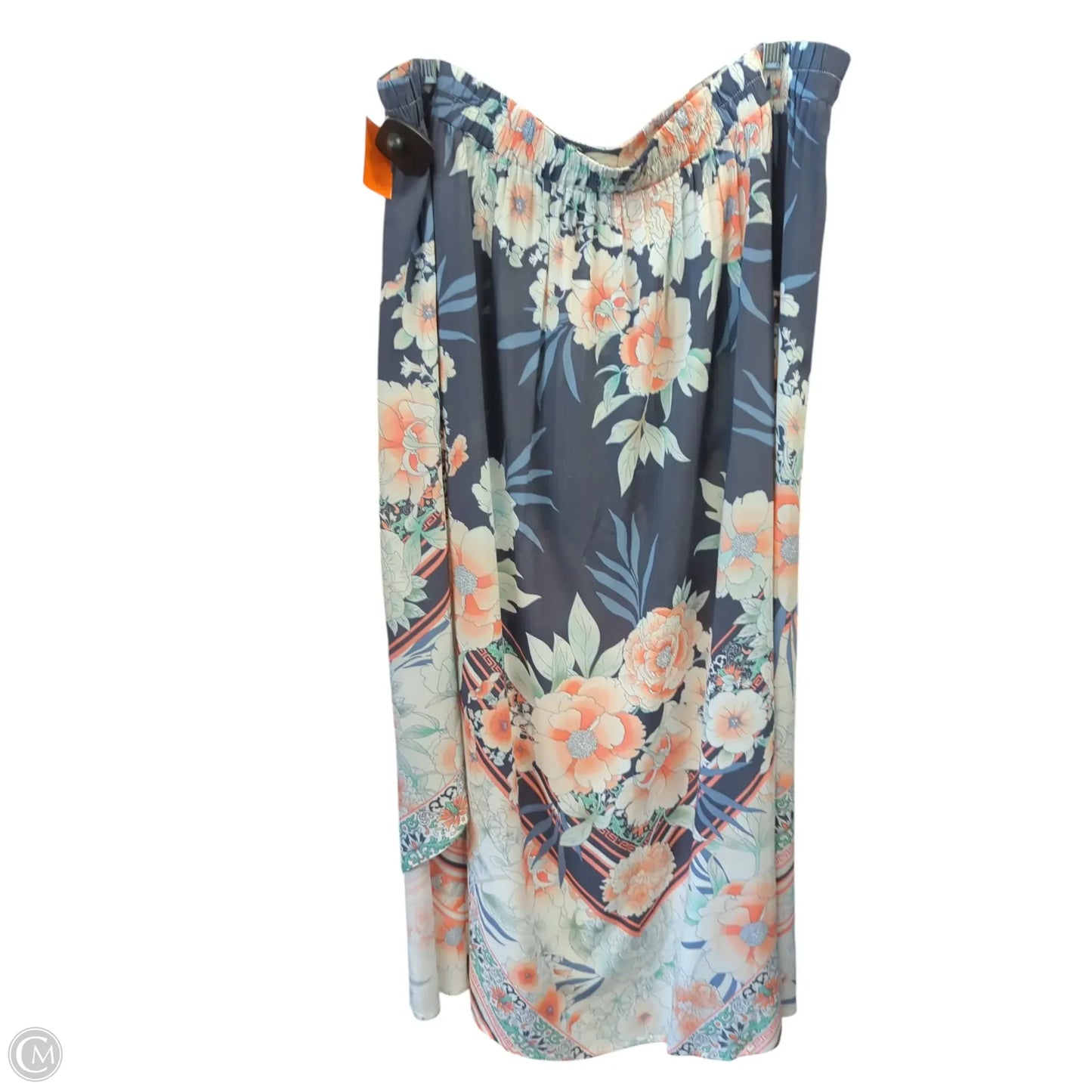 Skirt Midi By Avenue In Floral Print, Size: 2x