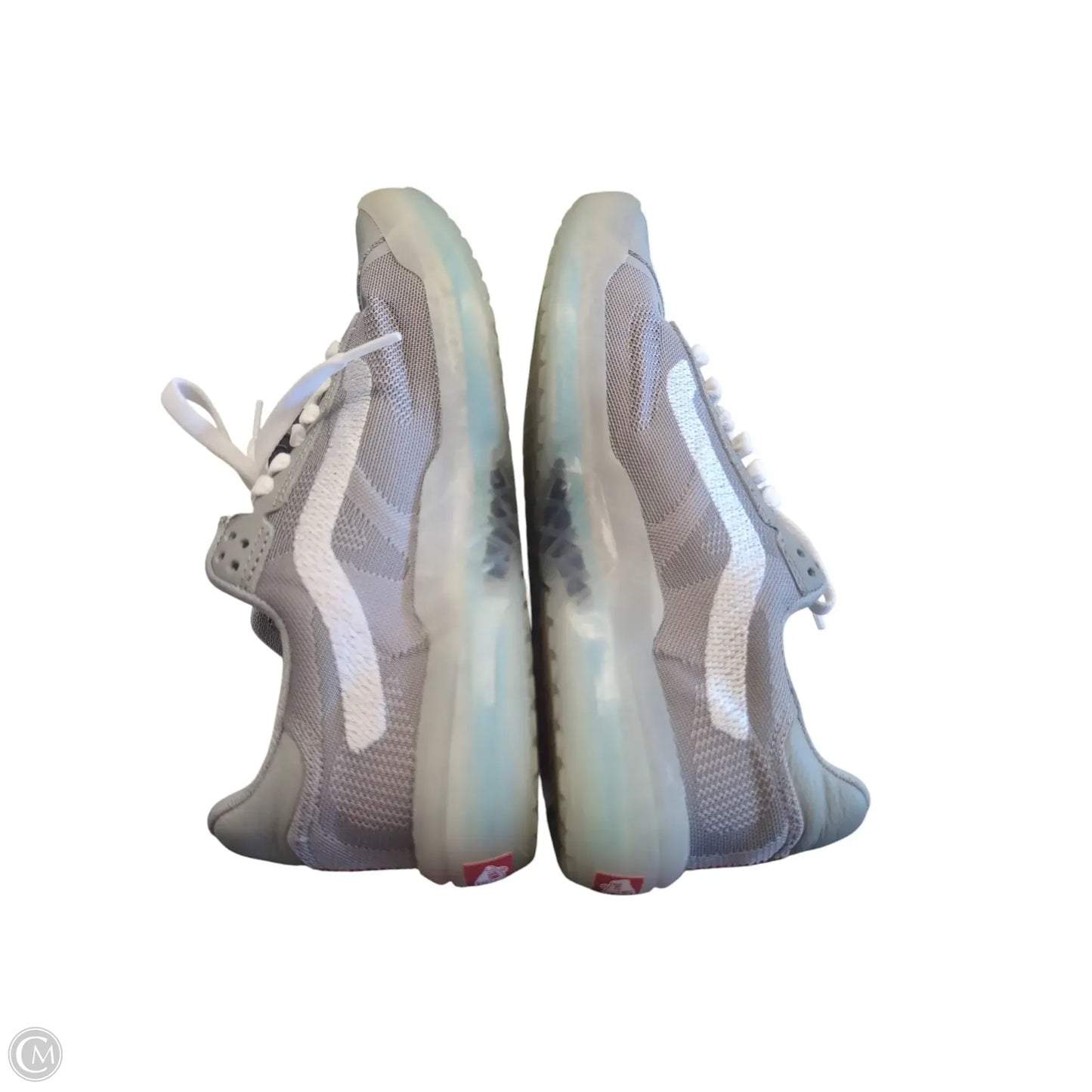 Shoes Sneakers By Vans In Grey & White, Size: 7