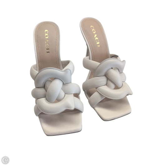Shoes Designer By Coach In Ivory, Size: 8.5