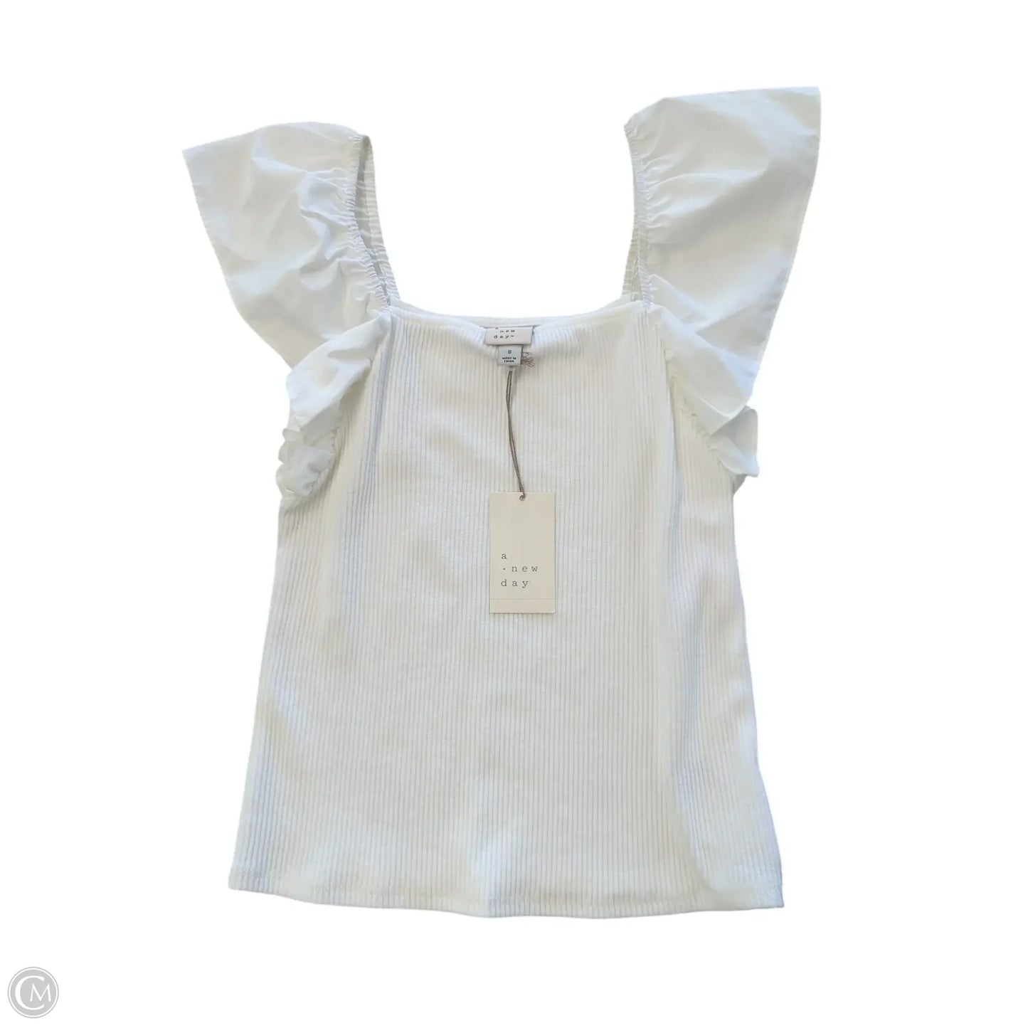 Top Sleeveless By A New Day In White, Size: S