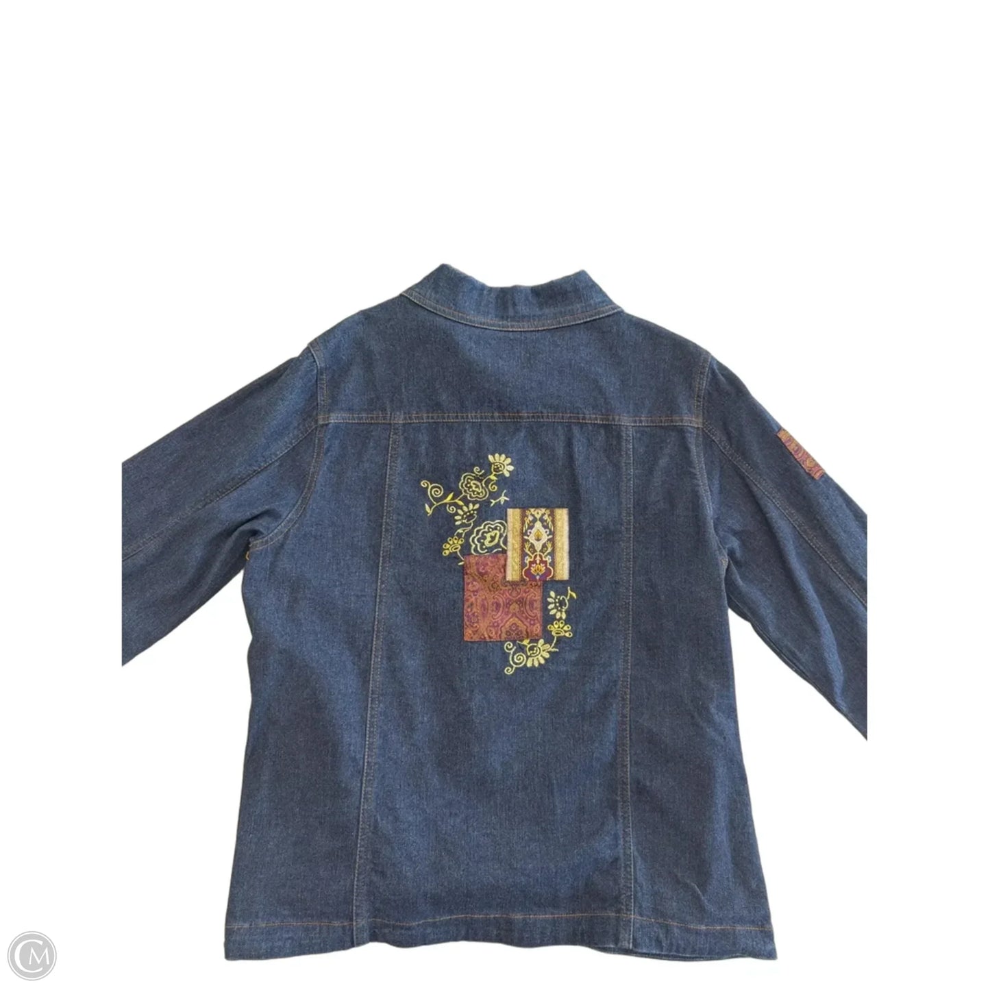 Jacket Denim By Clothes Mentor In Blue Denim, Size: M