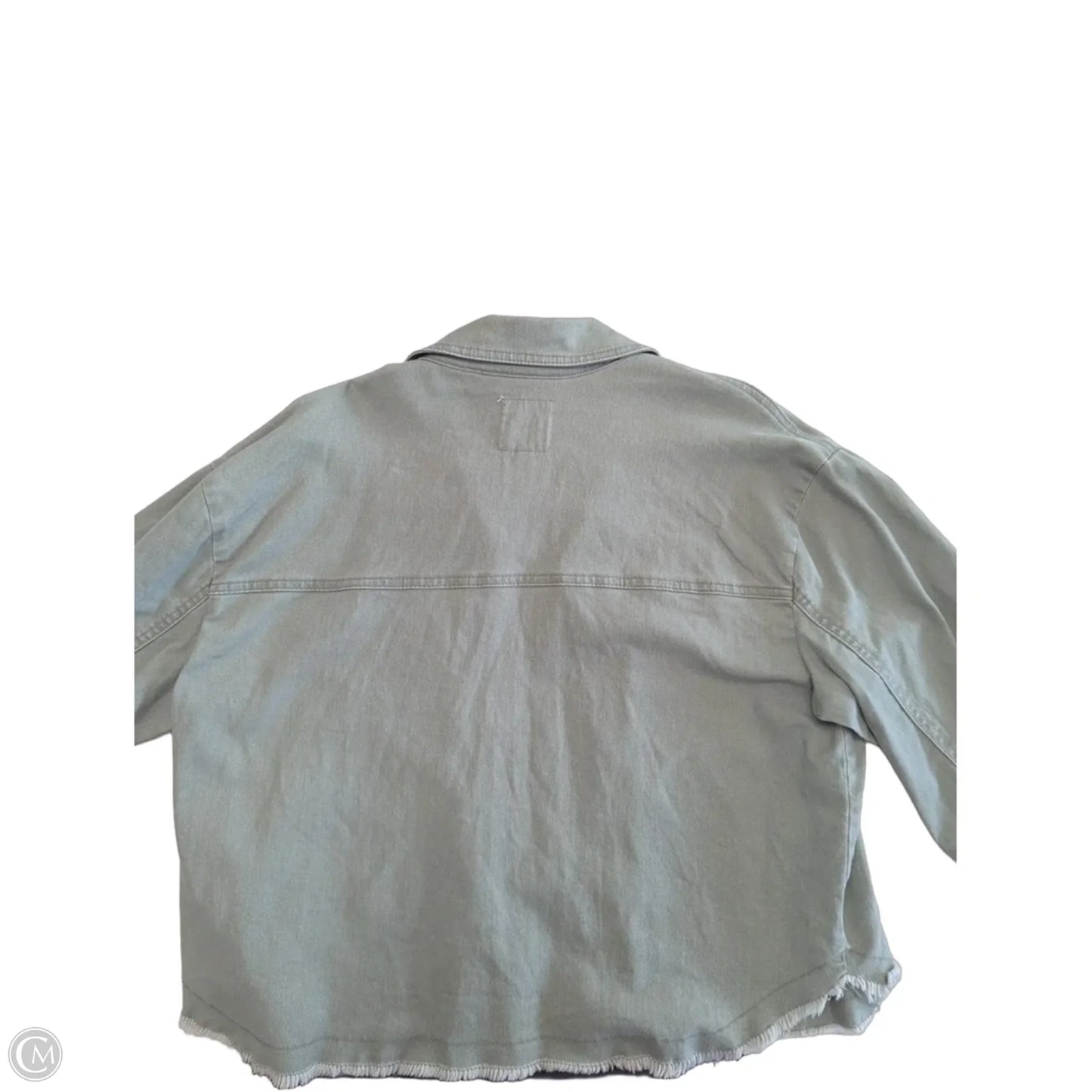 Jacket Denim By Kensie In Green Denim, Size: Xl