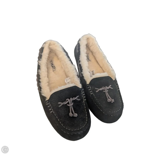 Slippers Designer By Ugg In Black, Size: 10