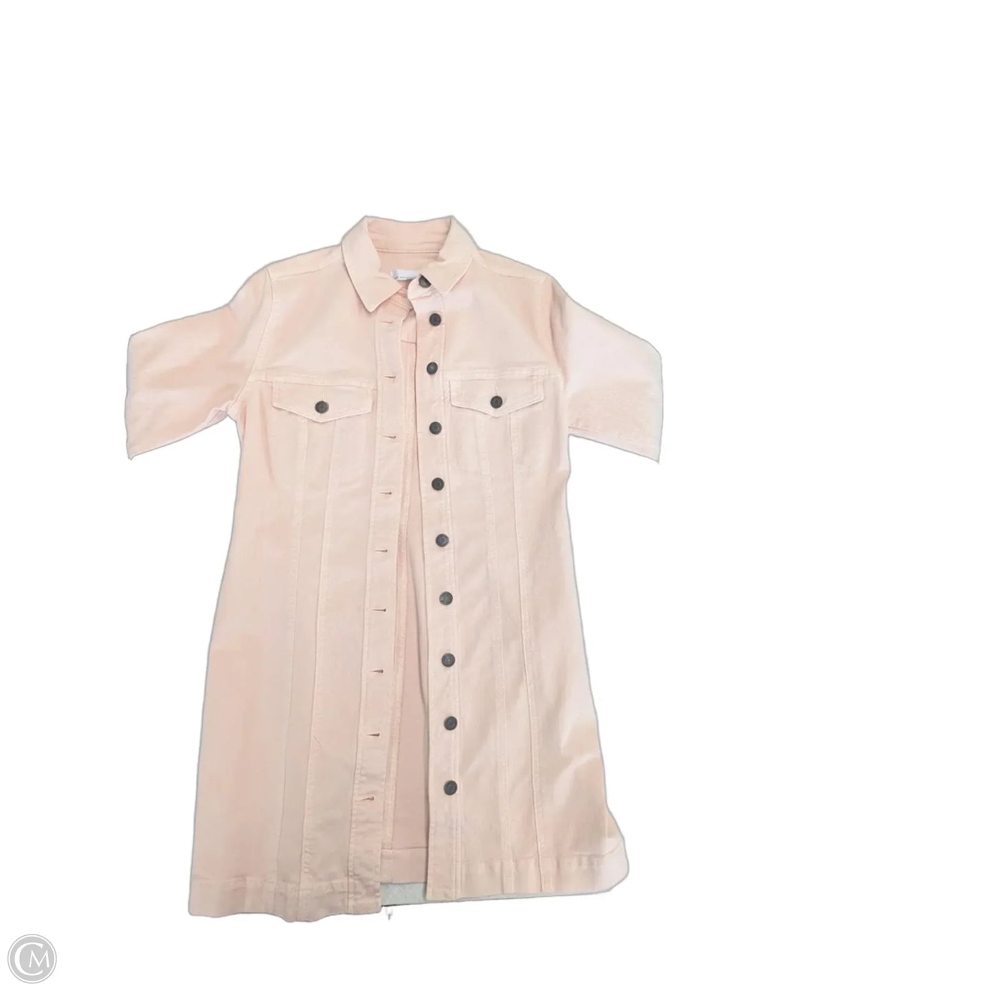 Jacket Denim By Loft In Pink, Size: 4