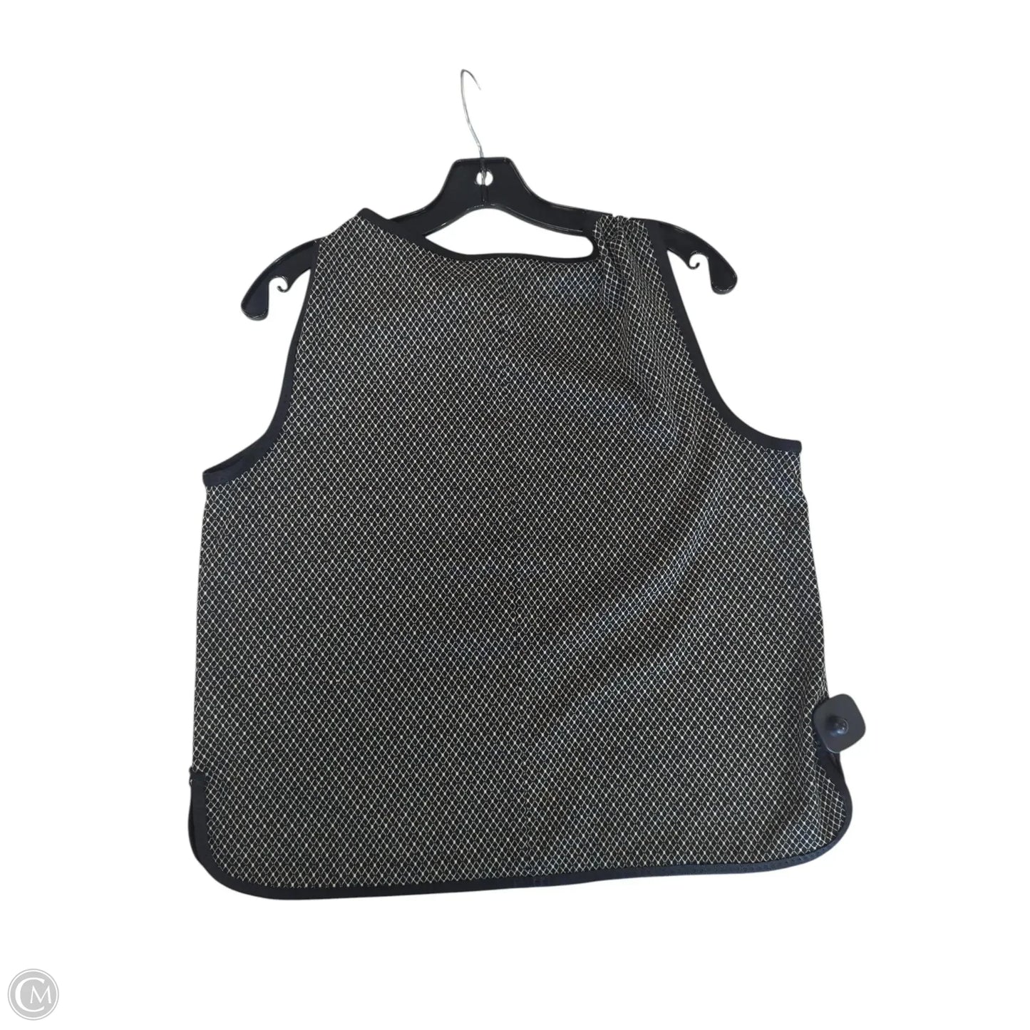 Top Sleeveless By Max Studio In Blue & Cream, Size: L