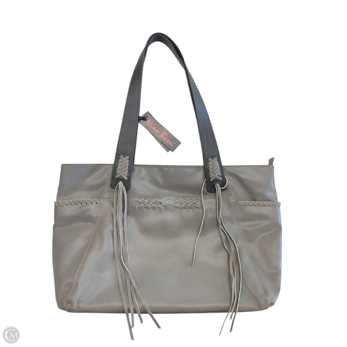 Handbag Leather By Clothes Mentor, Size: Large