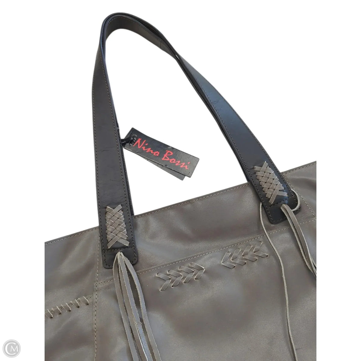 Handbag Leather By Clothes Mentor, Size: Large