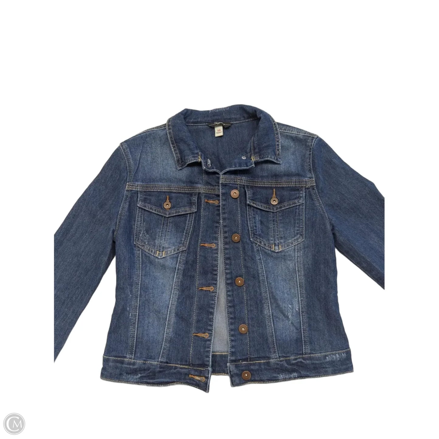 Jacket Denim By Supplies In Blue Denim, Size: Xs