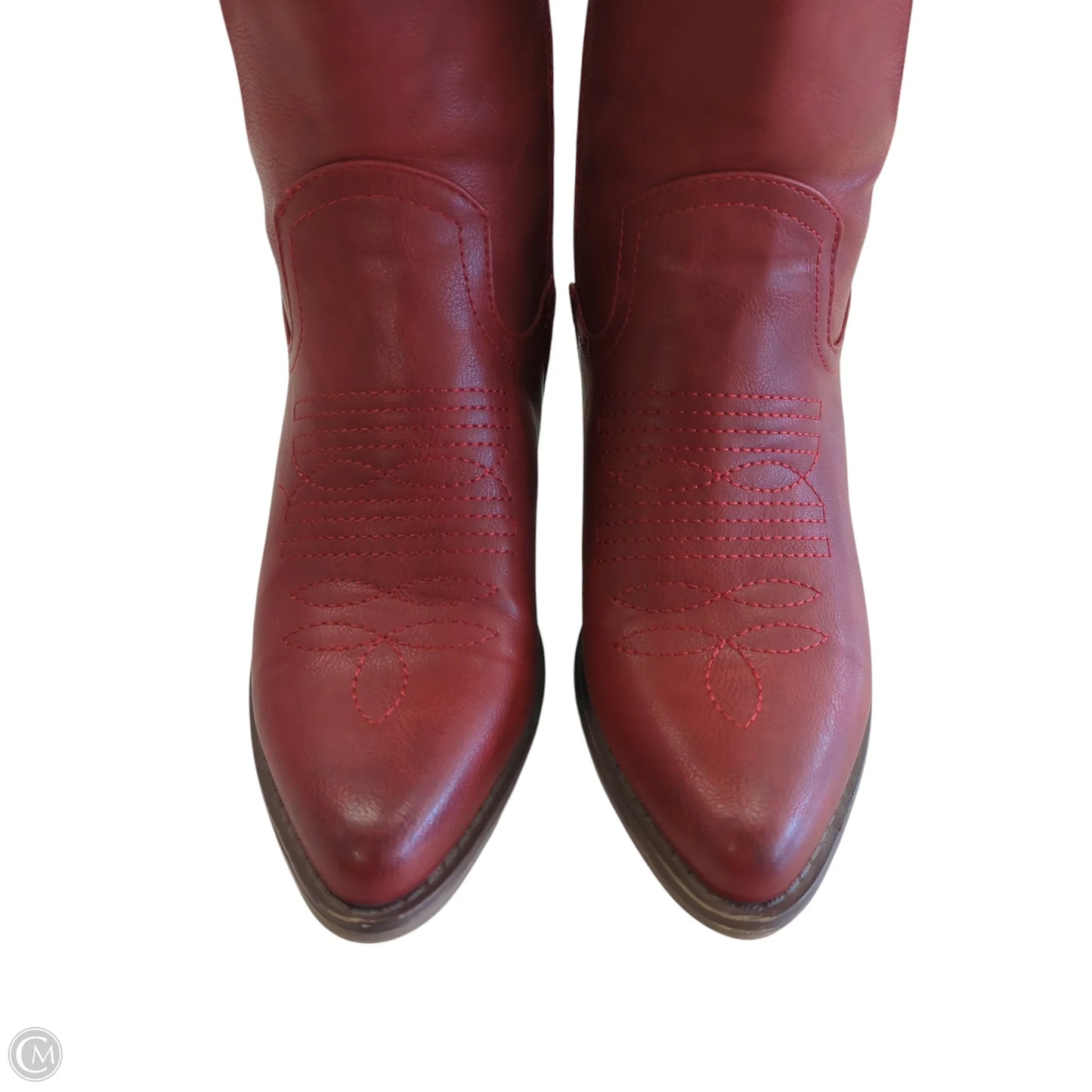 Boots Western By Pierre Dumas In Red, Size: 6.5