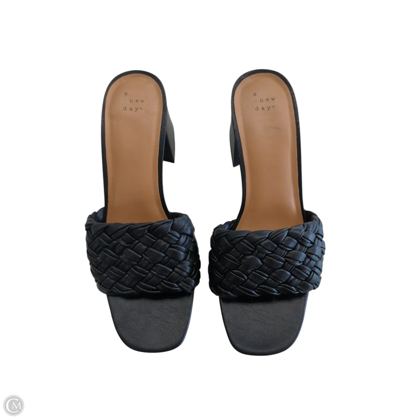 Sandals Heels Block By A New Day In Black, Size: 11