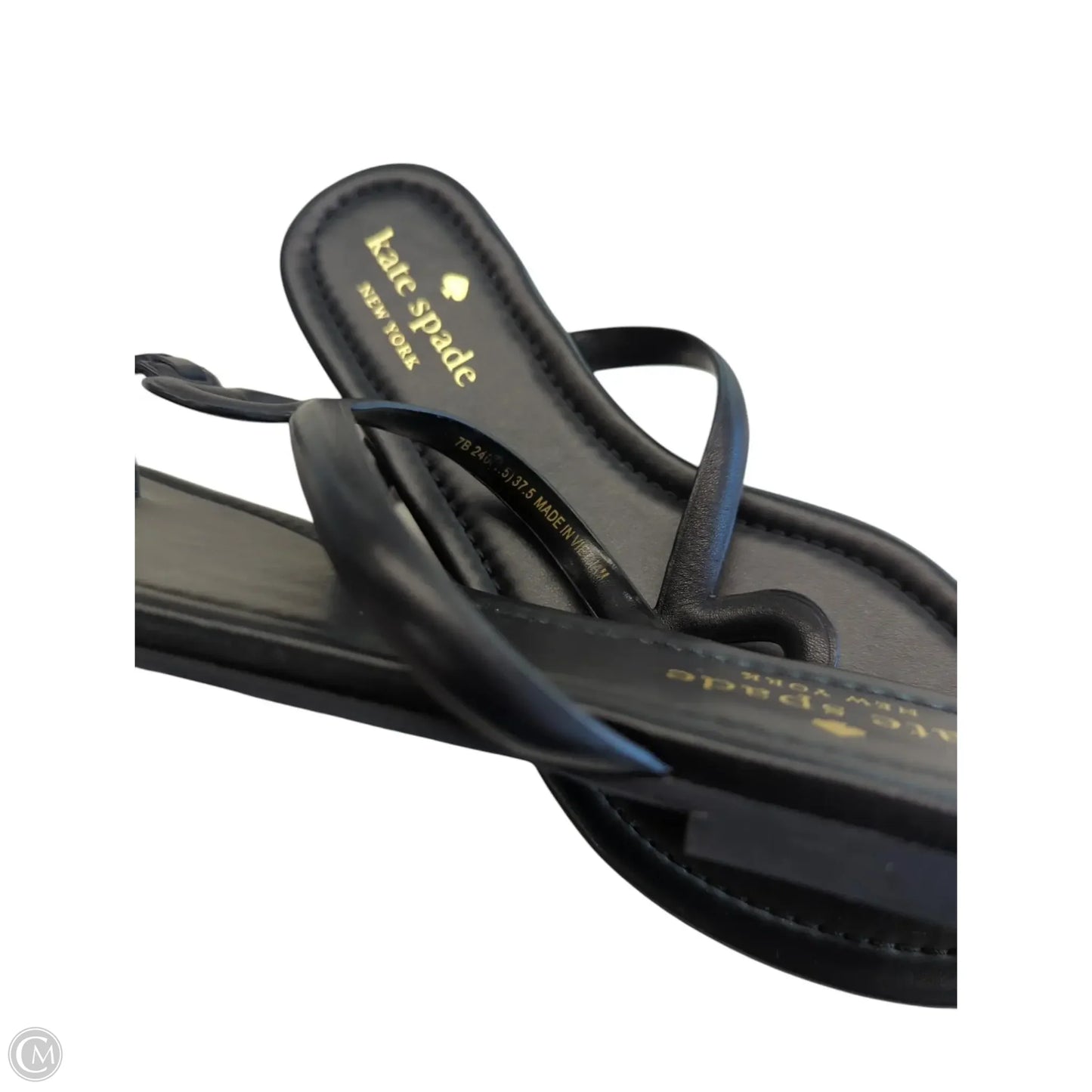 Sandals Designer By Kate Spade In Black, Size: 7
