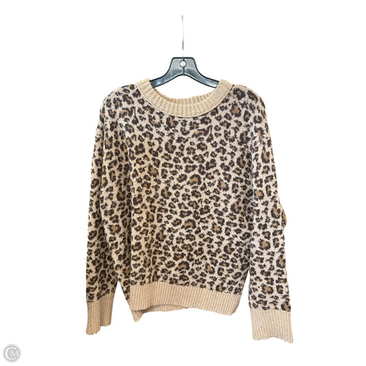 Sweater By American Eagle In Leopard Print, Size: M