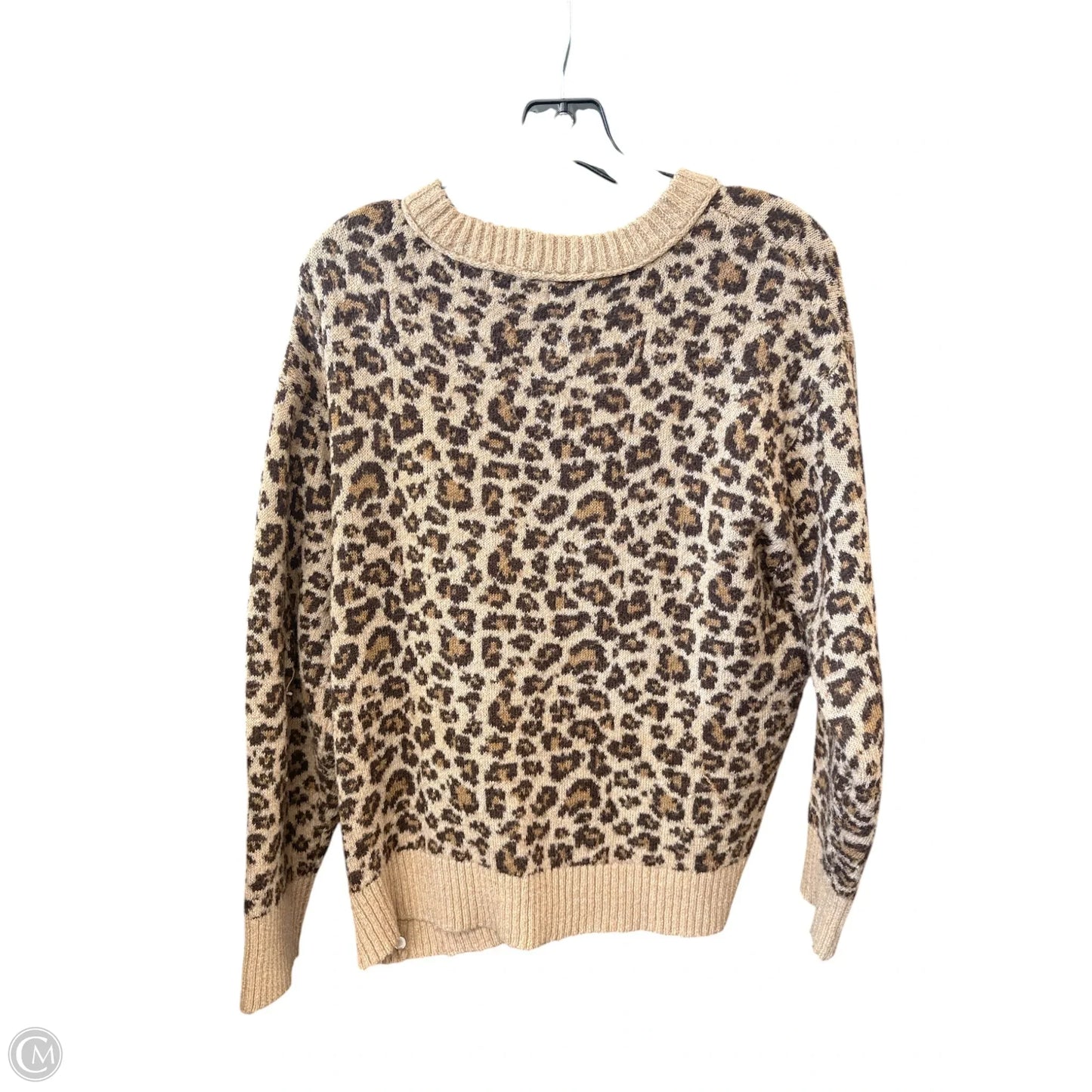 Sweater By American Eagle In Leopard Print, Size: M