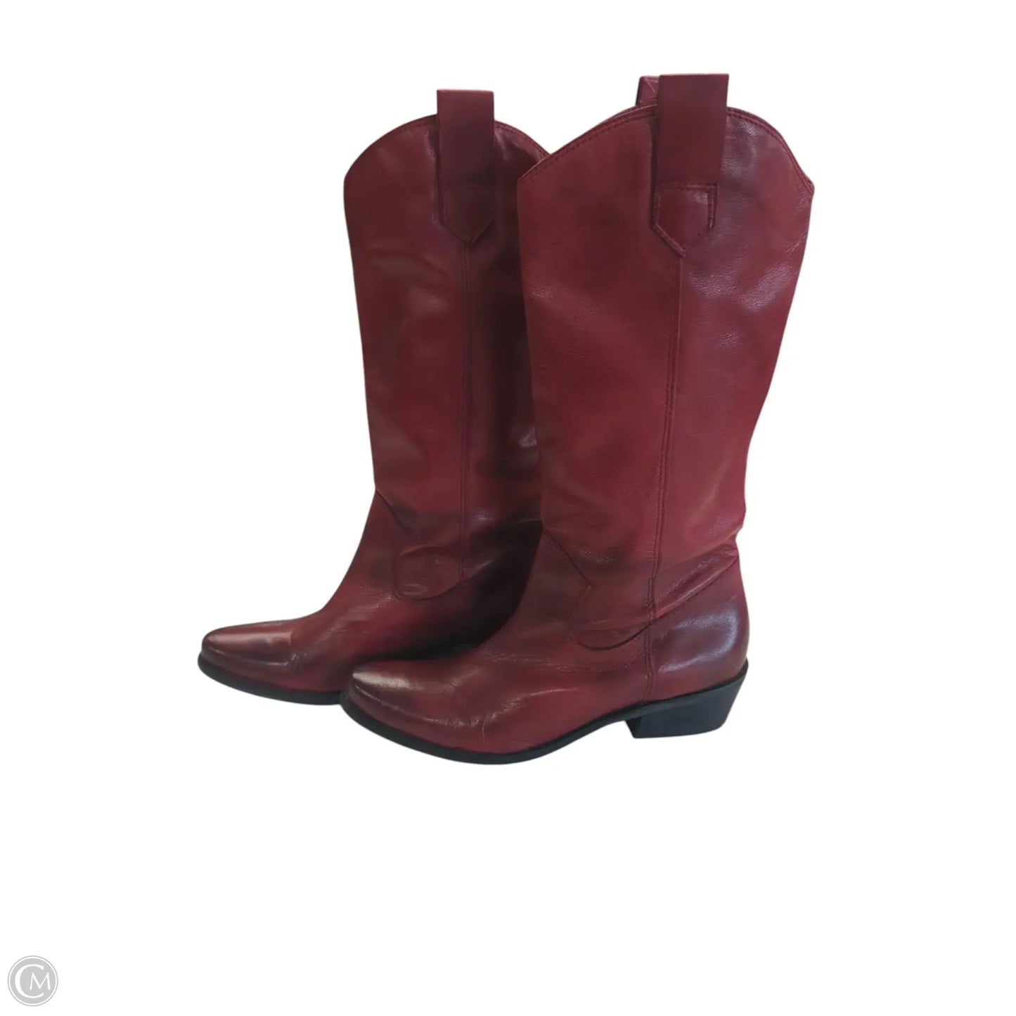 Boots Knee Flats By Franco Sarto In Red, Size: 7.5