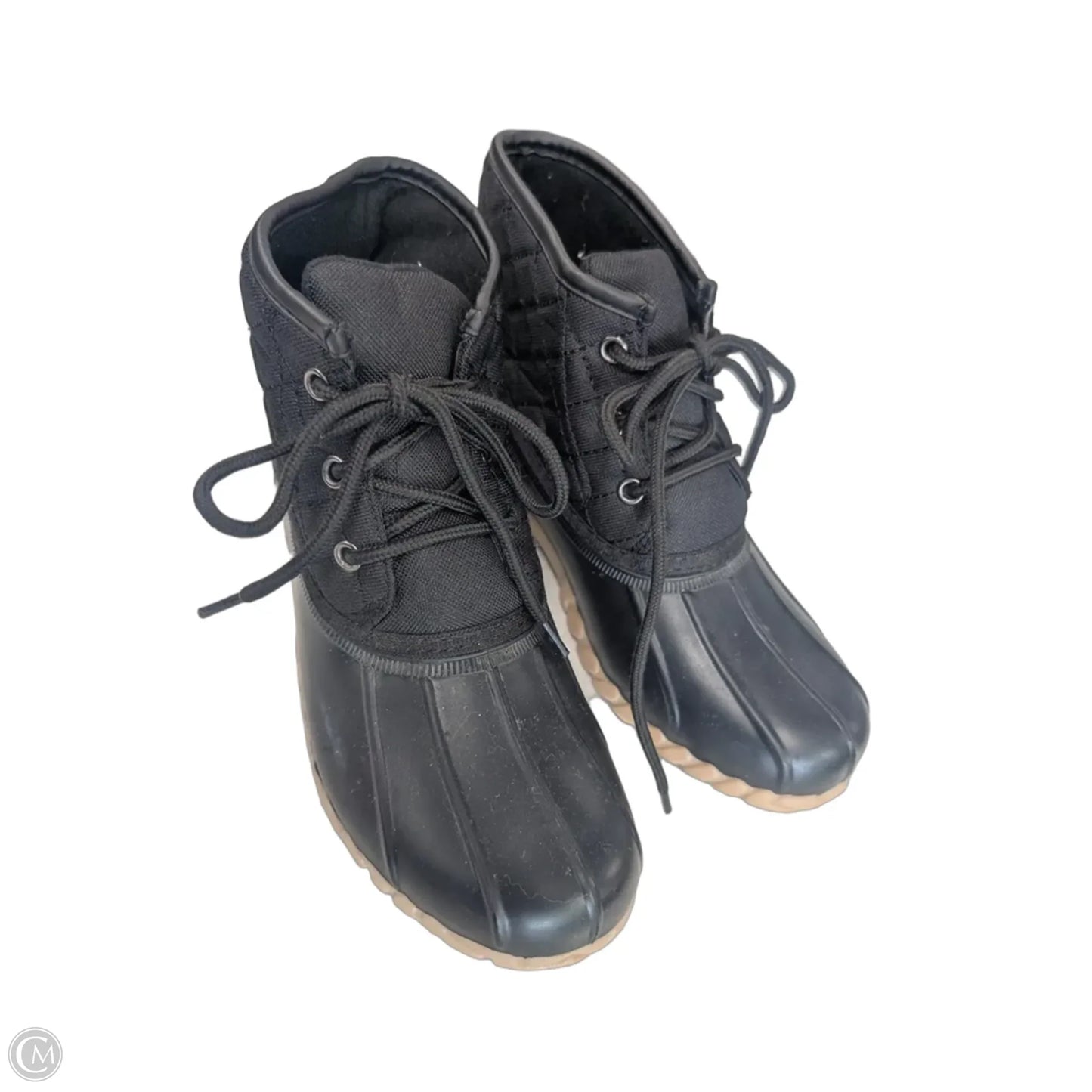 Boots Rain By St Johns Bay In Black, Size: 7