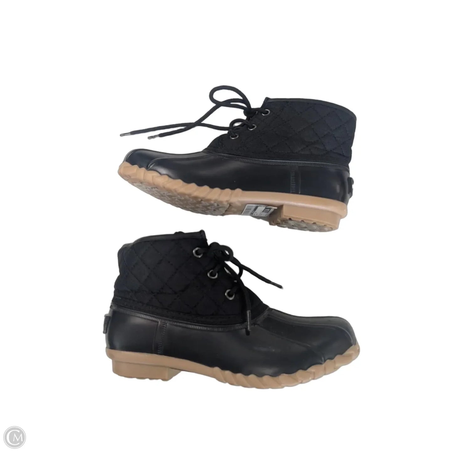 Boots Rain By St Johns Bay In Black, Size: 7
