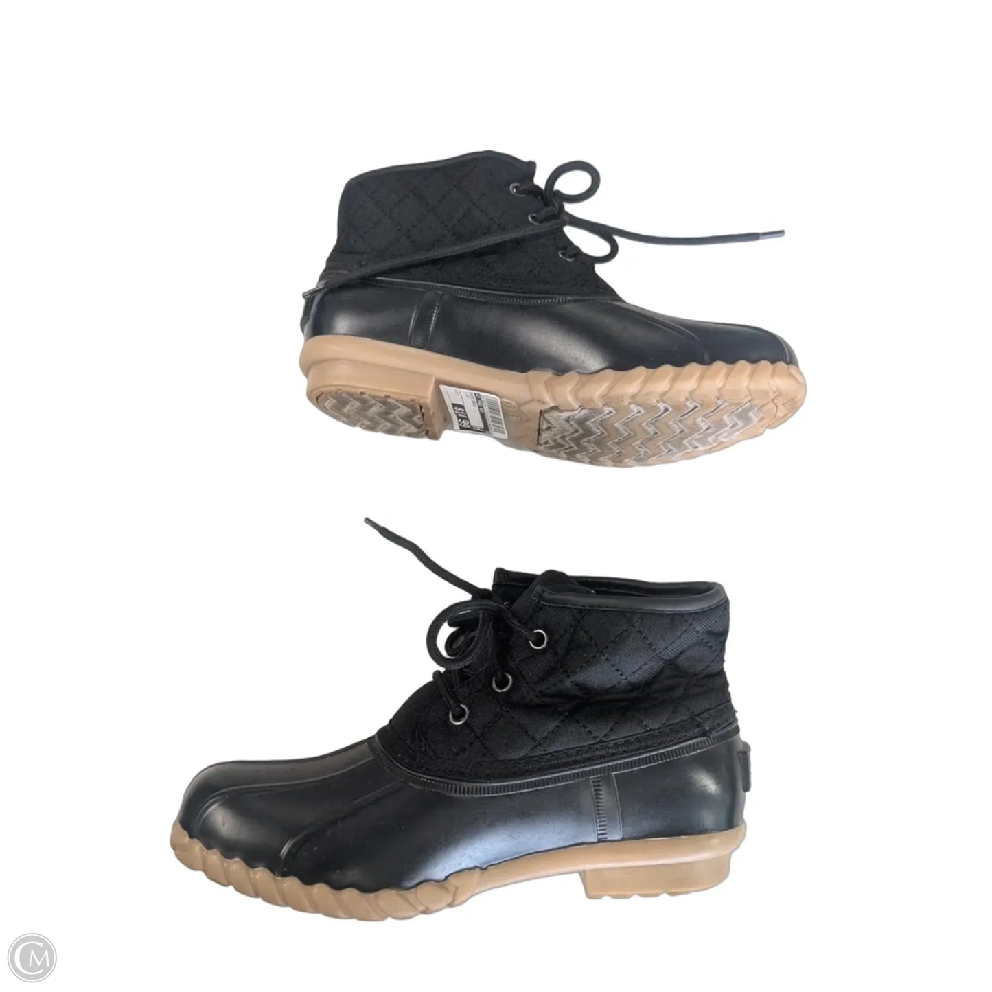 Boots Rain By St Johns Bay In Black, Size: 7