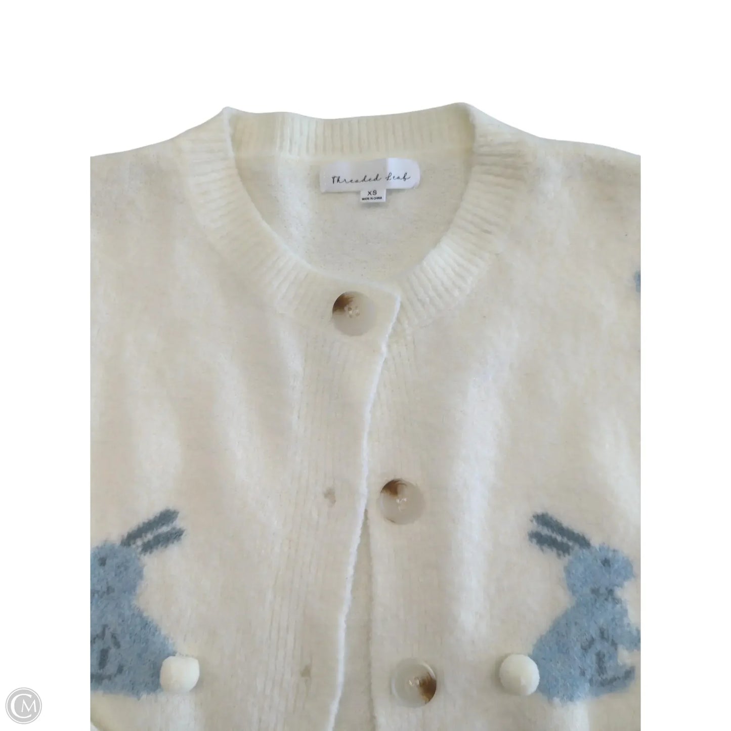 Sweater Cardigan By Clothes Mentor In White, Size: Xs