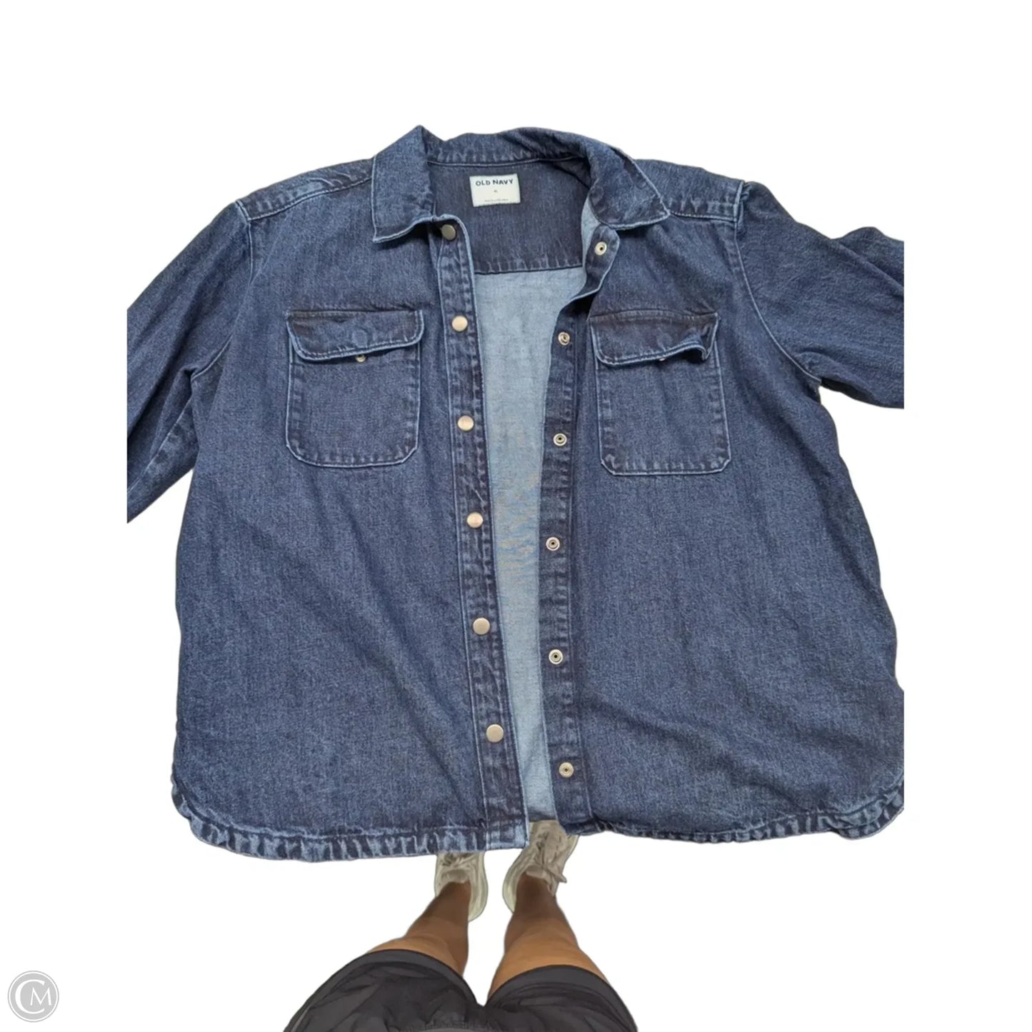 Jacket Denim By Old Navy In Blue Denim, Size: Xl
