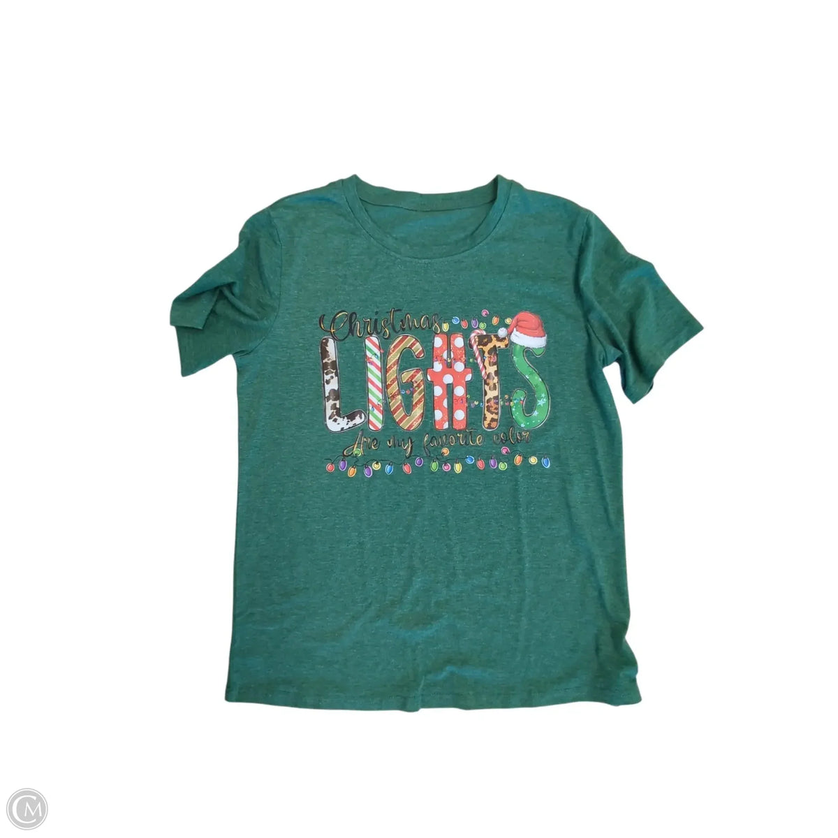 Top Short Sleeve Basic By Clothes Mentor In Green, Size: M