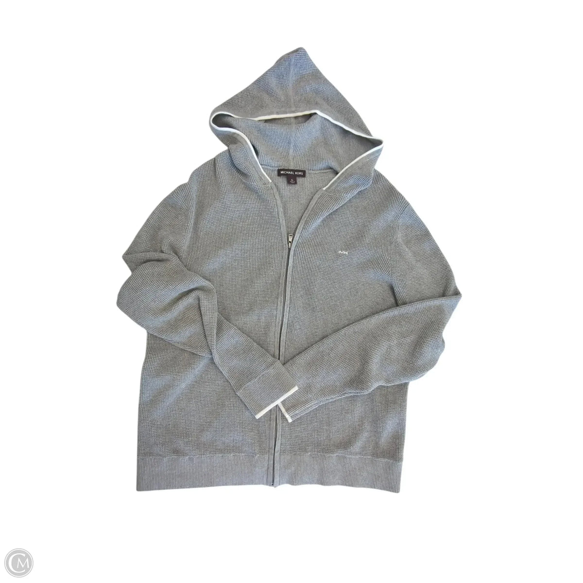 Athletic Jacket By Michael By Michael Kors In Grey, Size: Xl