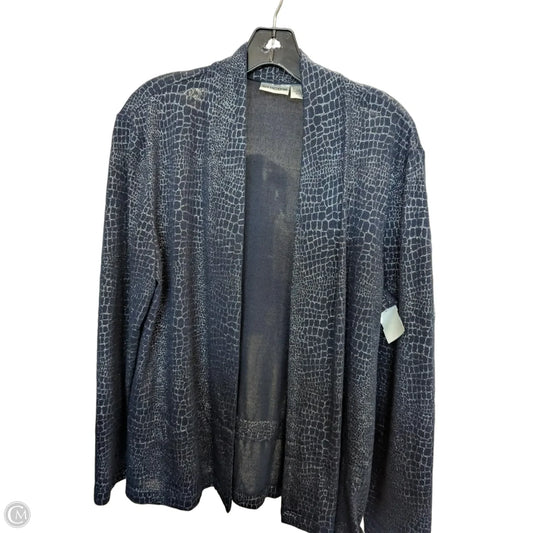 Cardigan By Chicos In Navy, Size: L