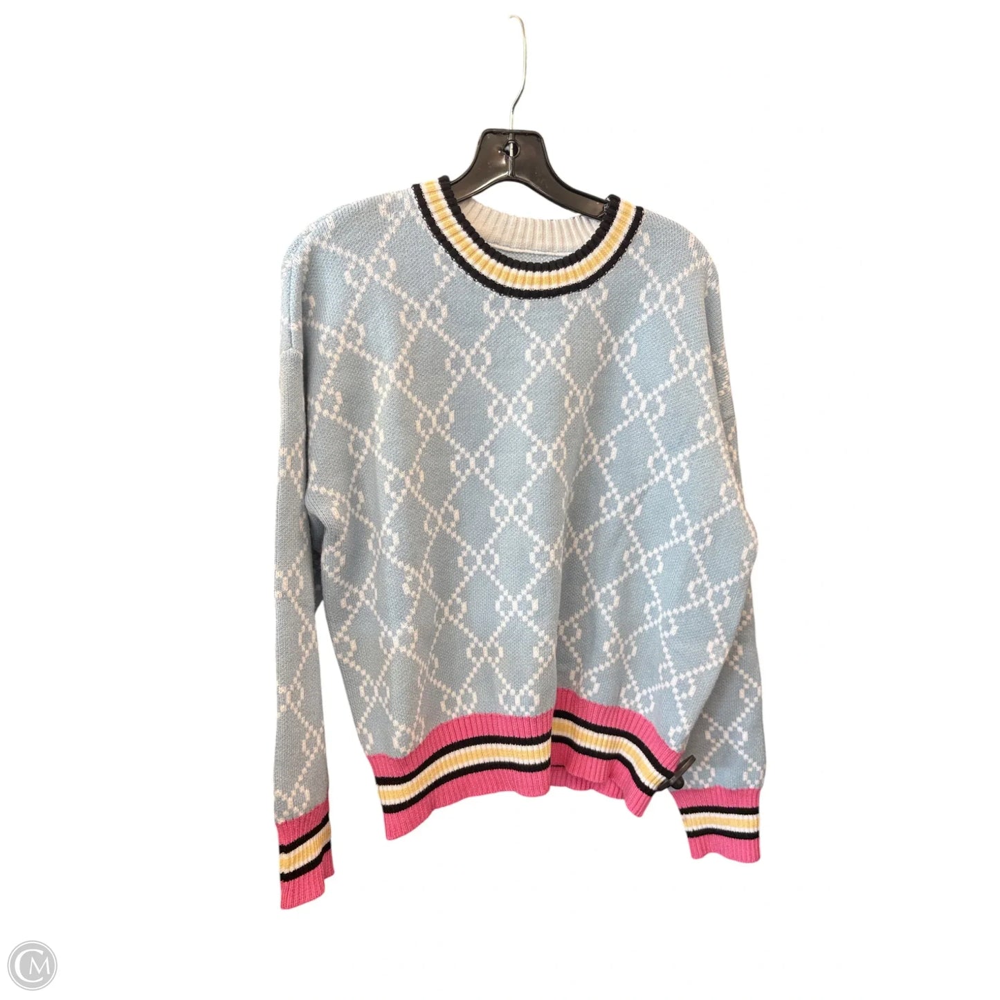 Sweater By Amazon Essentials In Blue & White, Size: L