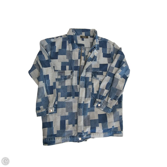 Jacket Denim By Akira In Blue Denim, Size: Xl
