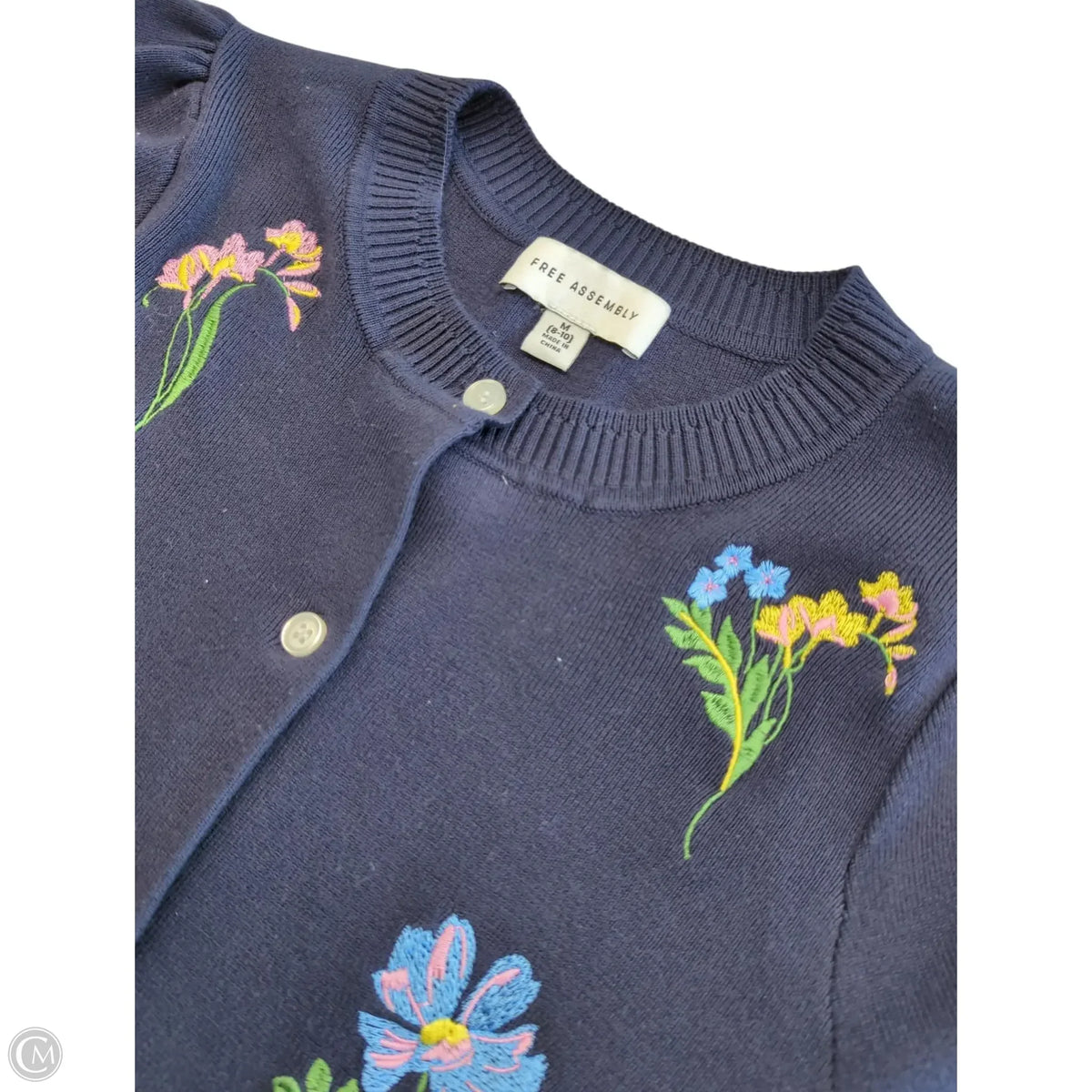 Cardigan By Free Assembly In Blue, Size: M