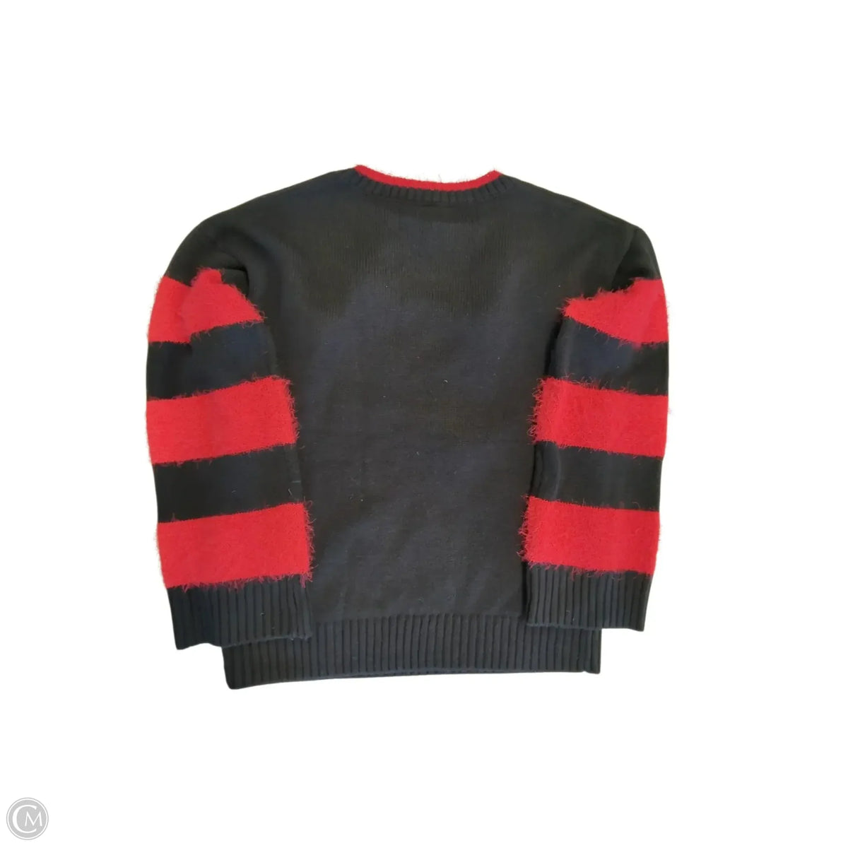 Sweater By Holiday Time In Black & Red, Size: S
