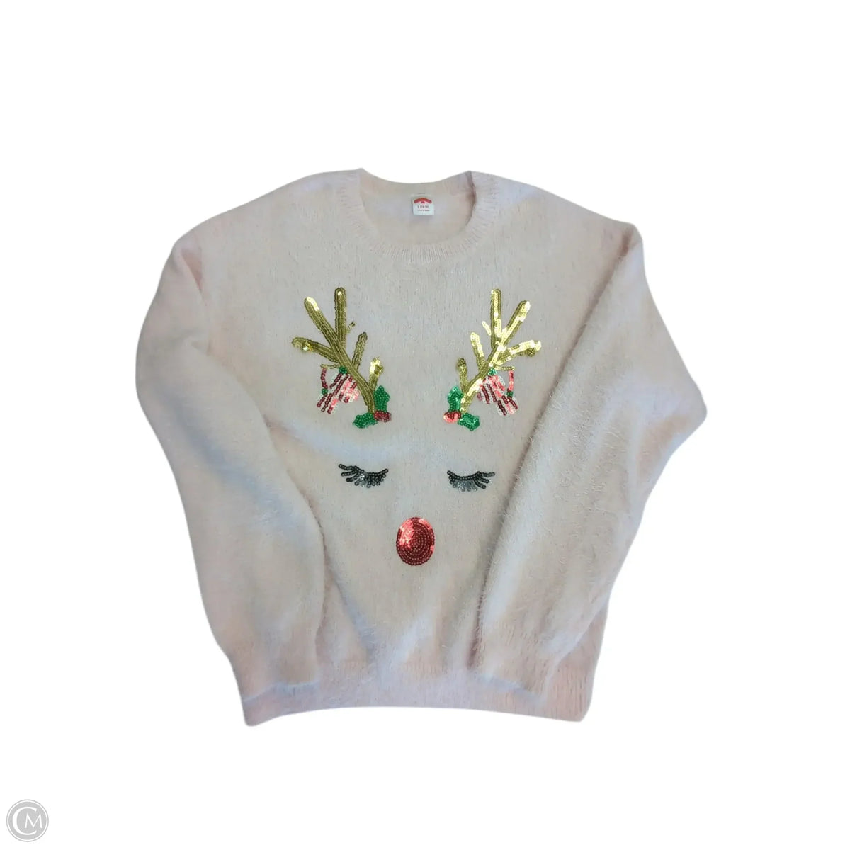 Sweater By Holiday Time In Pink, Size: L