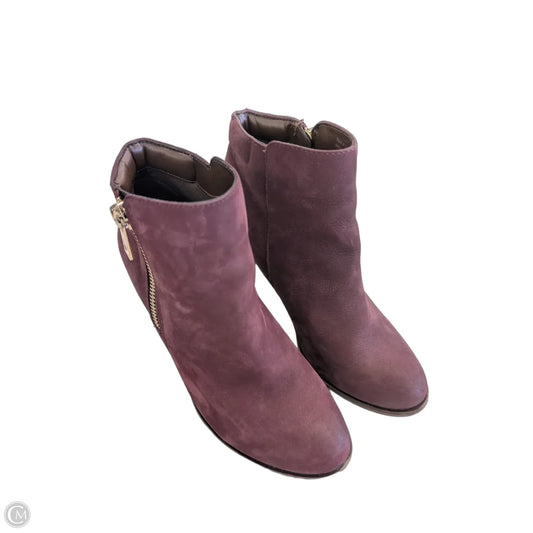 Boots Ankle Heels By Aldo In Purple, Size: 8