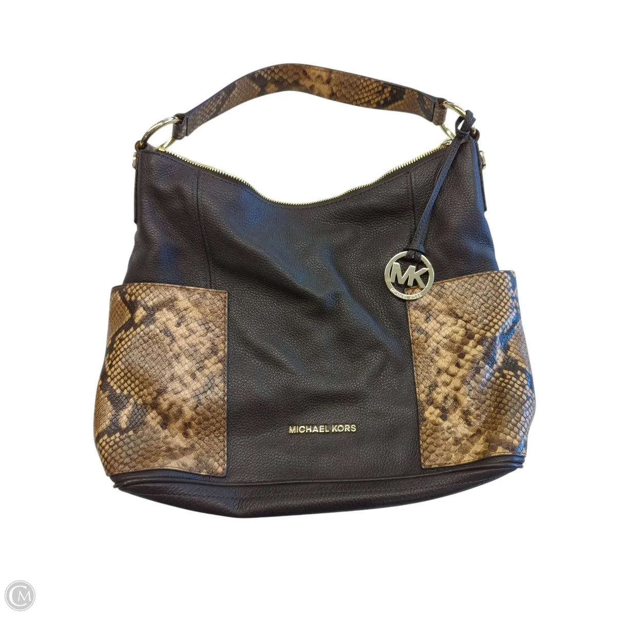 Handbag Leather By Michael By Michael Kors, Size: Large