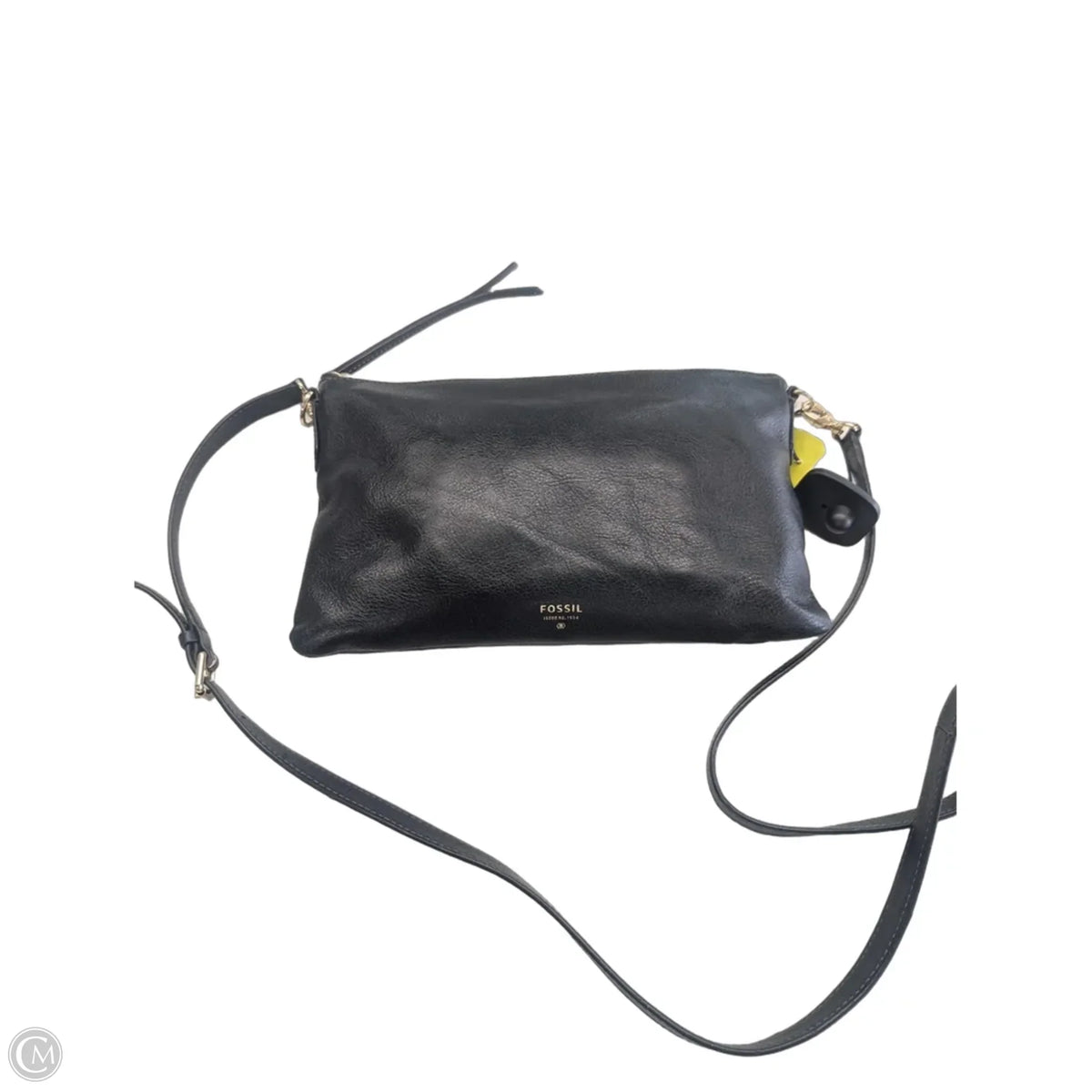 Crossbody Leather By Fossil, Size: Medium