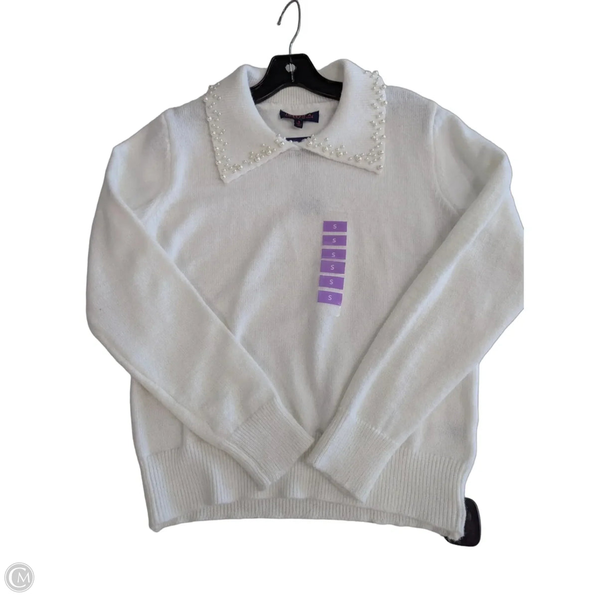 Sweater By Joseph A. In White, Size: S