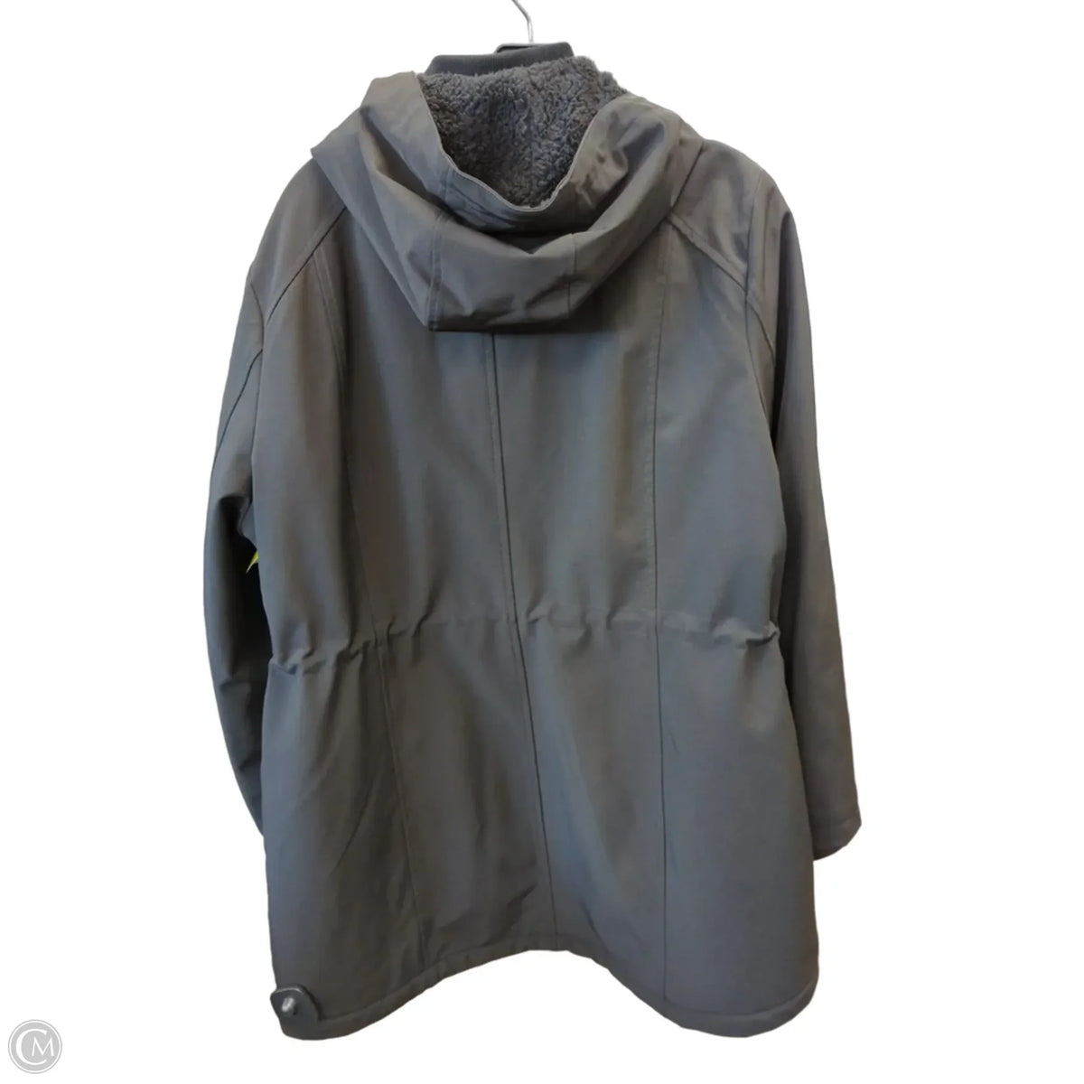 Coat Raincoat By Calvin Klein In Black, Size: Xlp