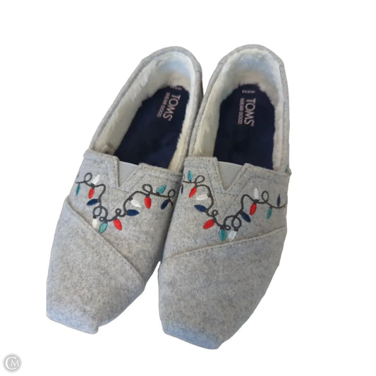 Shoes Flats By Toms In Grey, Size: 9.5
