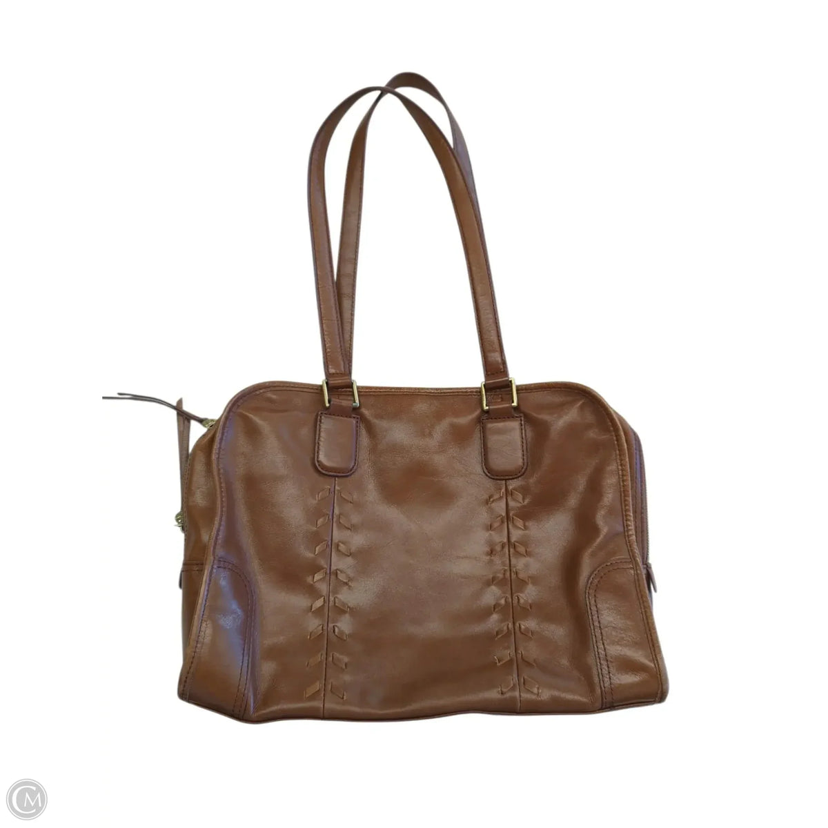 Handbag Leather By Hobo Intl, Size: Medium