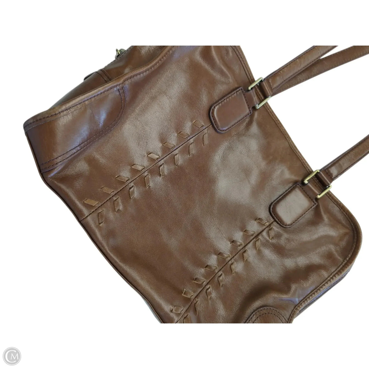 Handbag Leather By Hobo Intl, Size: Medium