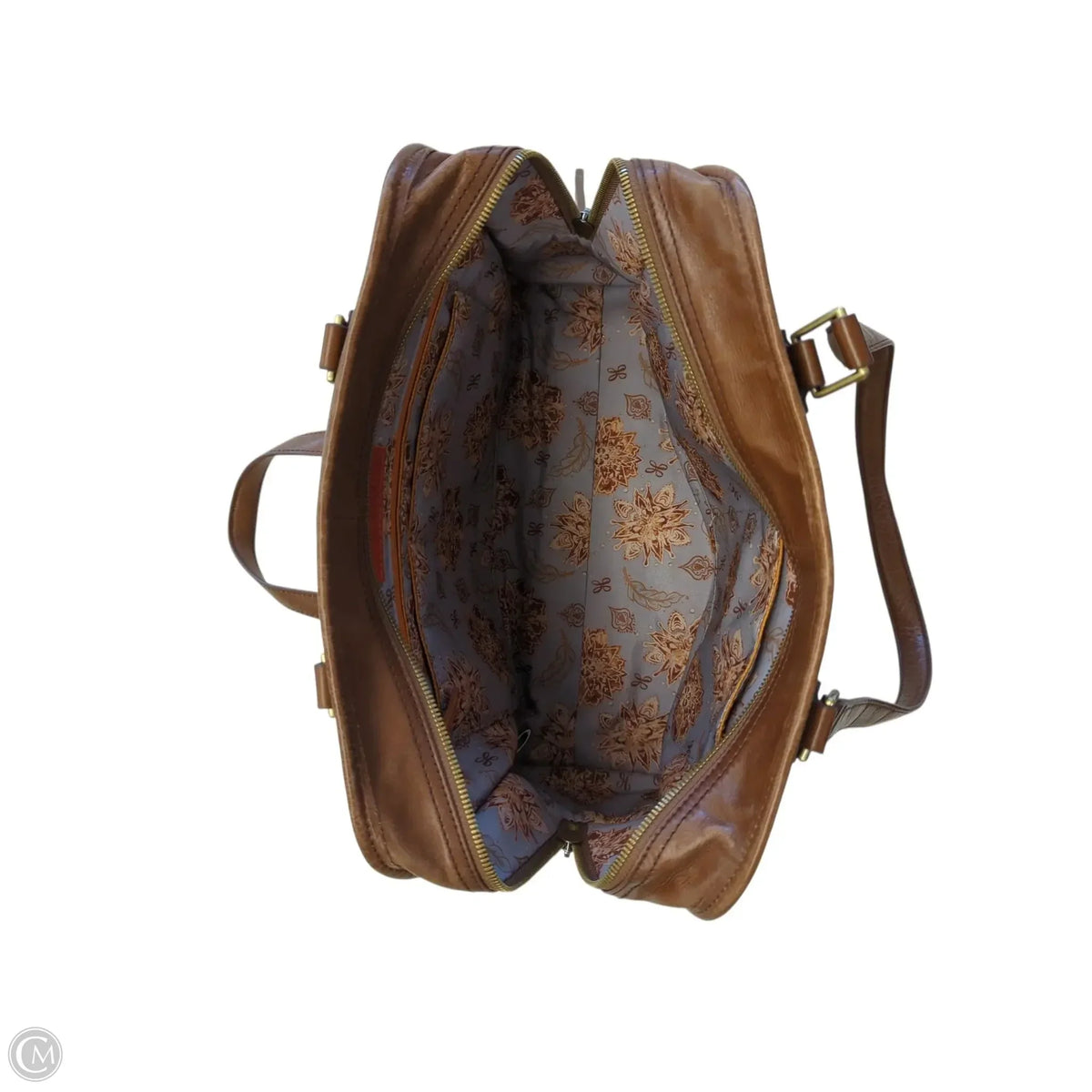 Handbag Leather By Hobo Intl, Size: Medium