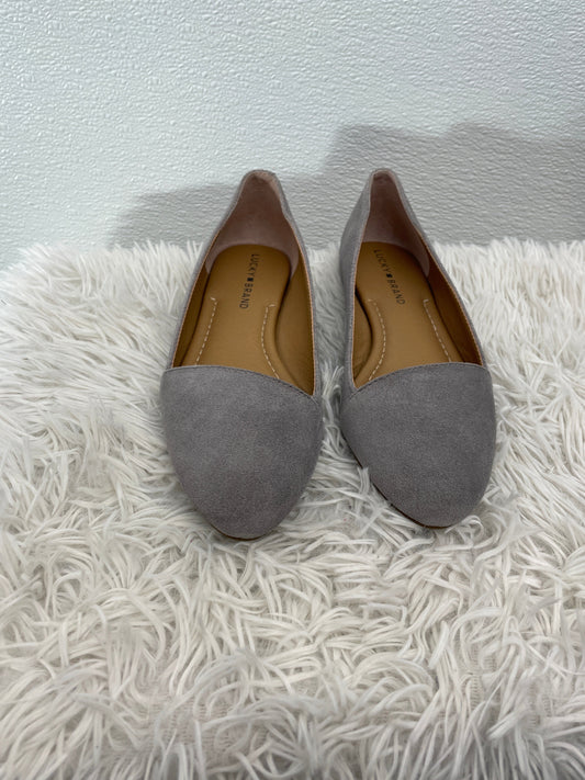 Grey Shoes Flats Ballet Lucky Brand, Size 7.5