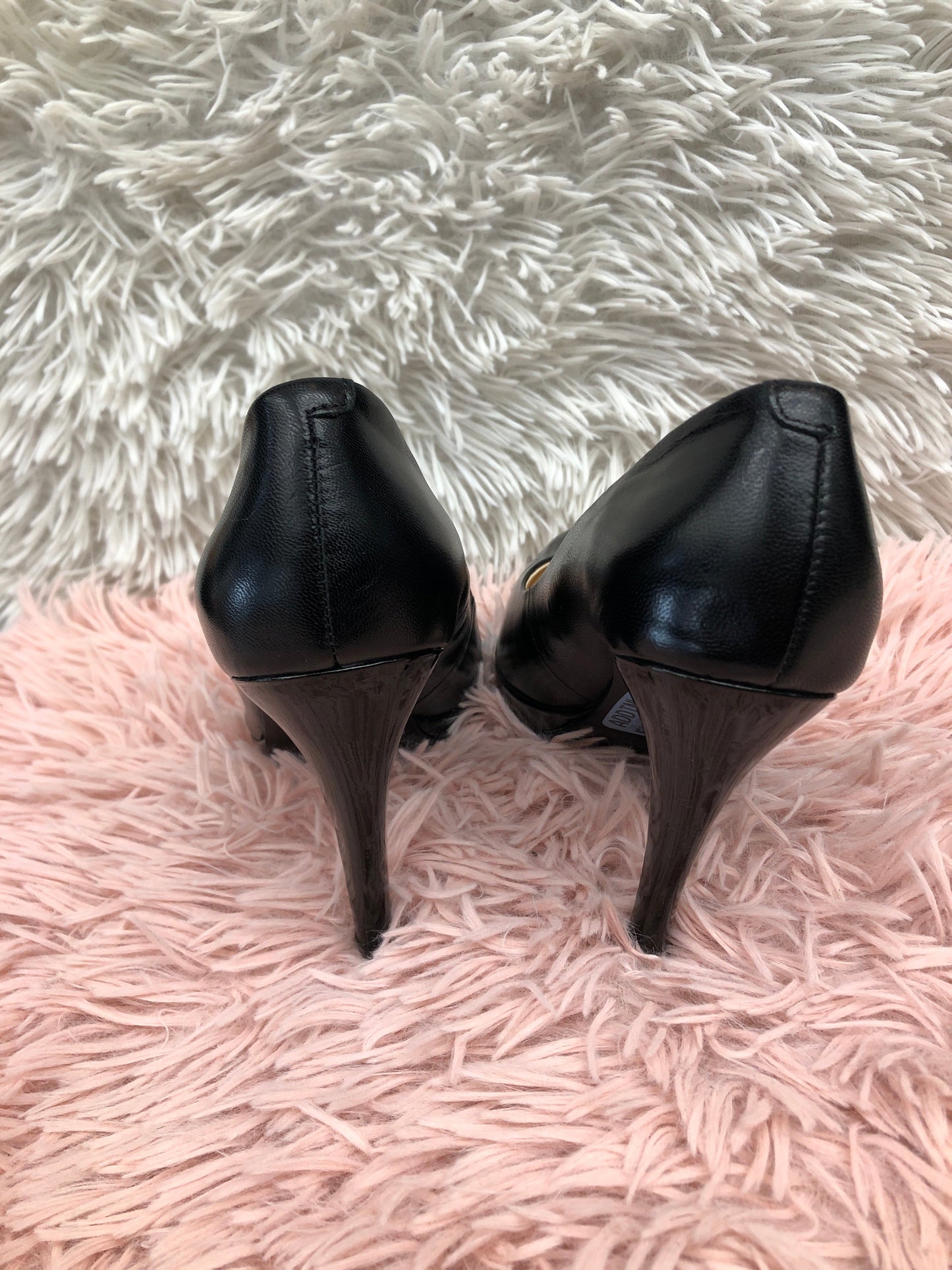 Black Shoes Heels Stiletto Nine West, Size 6