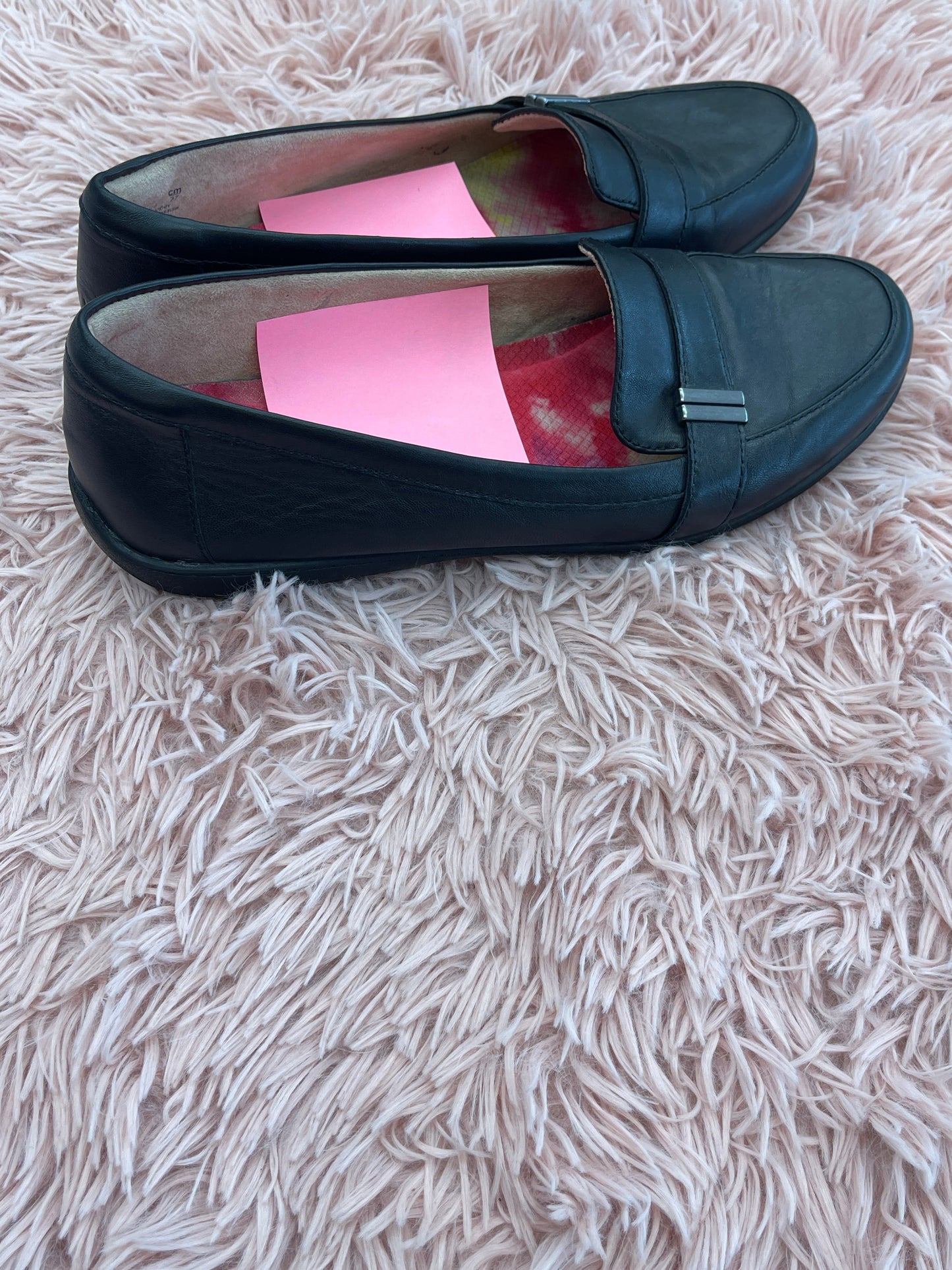 Black Shoes Flats Loafer Oxford Skechers, Size 10