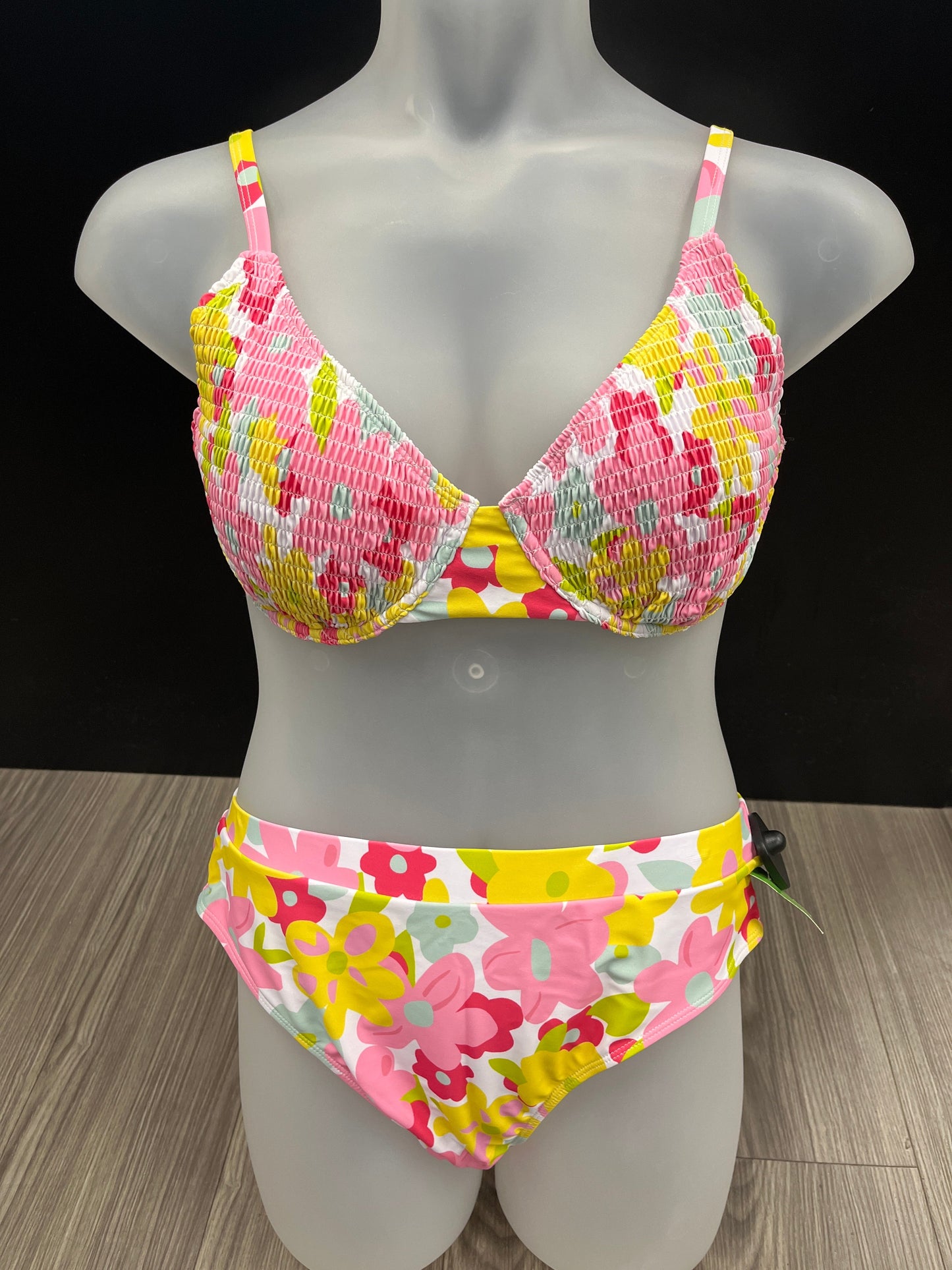 Floral Swimsuit 2pc Shein, Size 2x