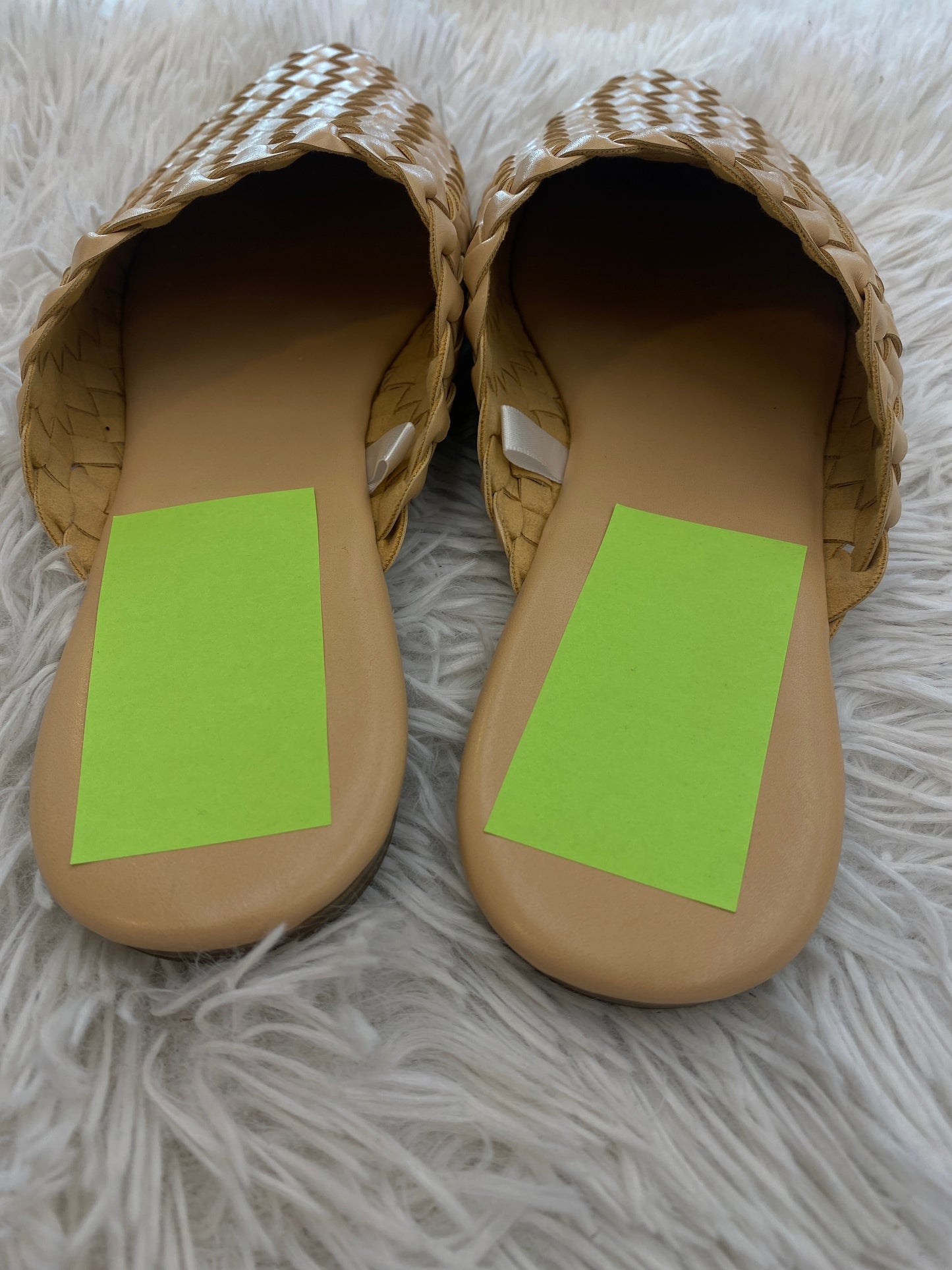 Tan Shoes Flats Mule & Slide Universal Thread, Size 8.5